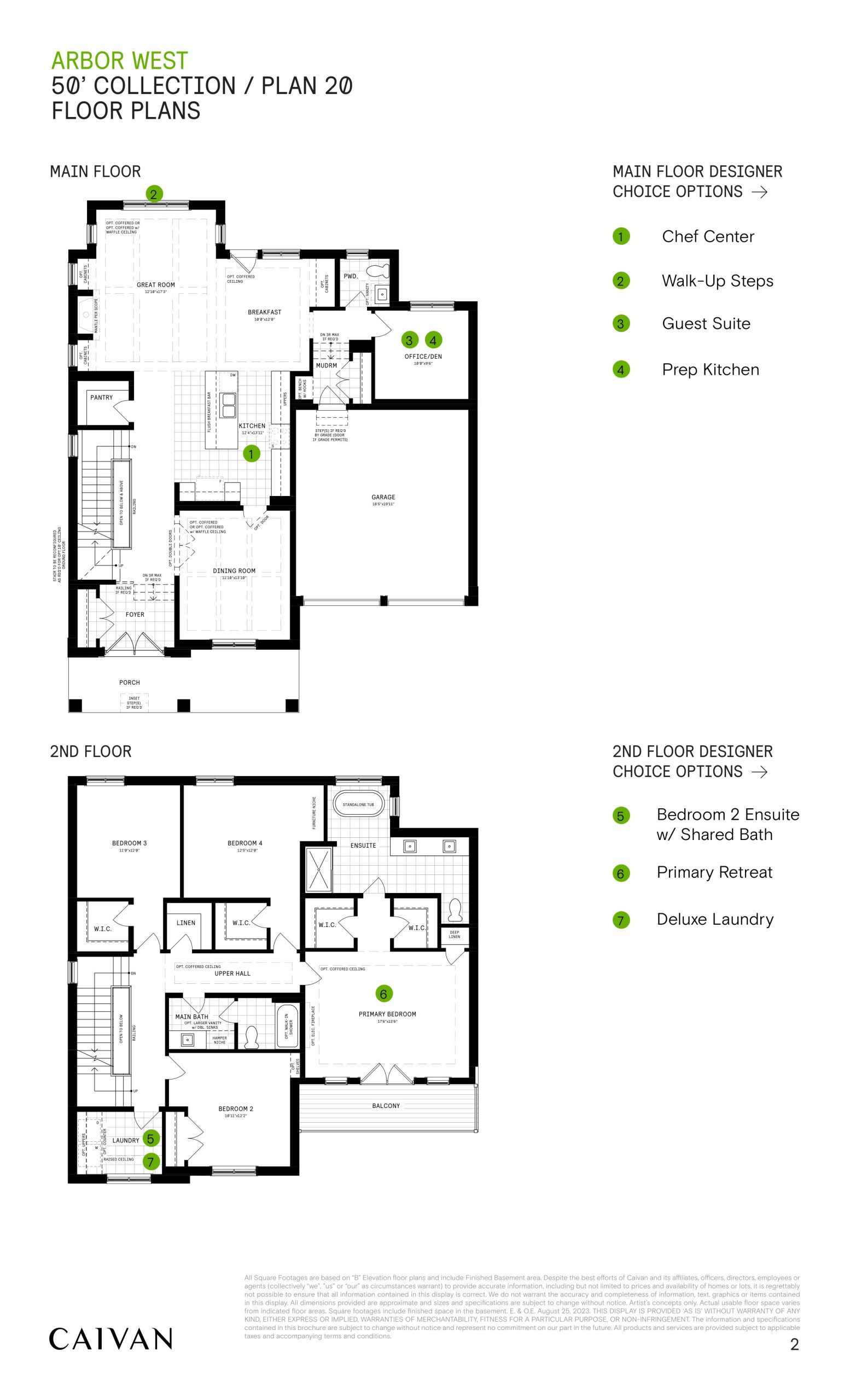Plan 20 - 50' Collection floor plan