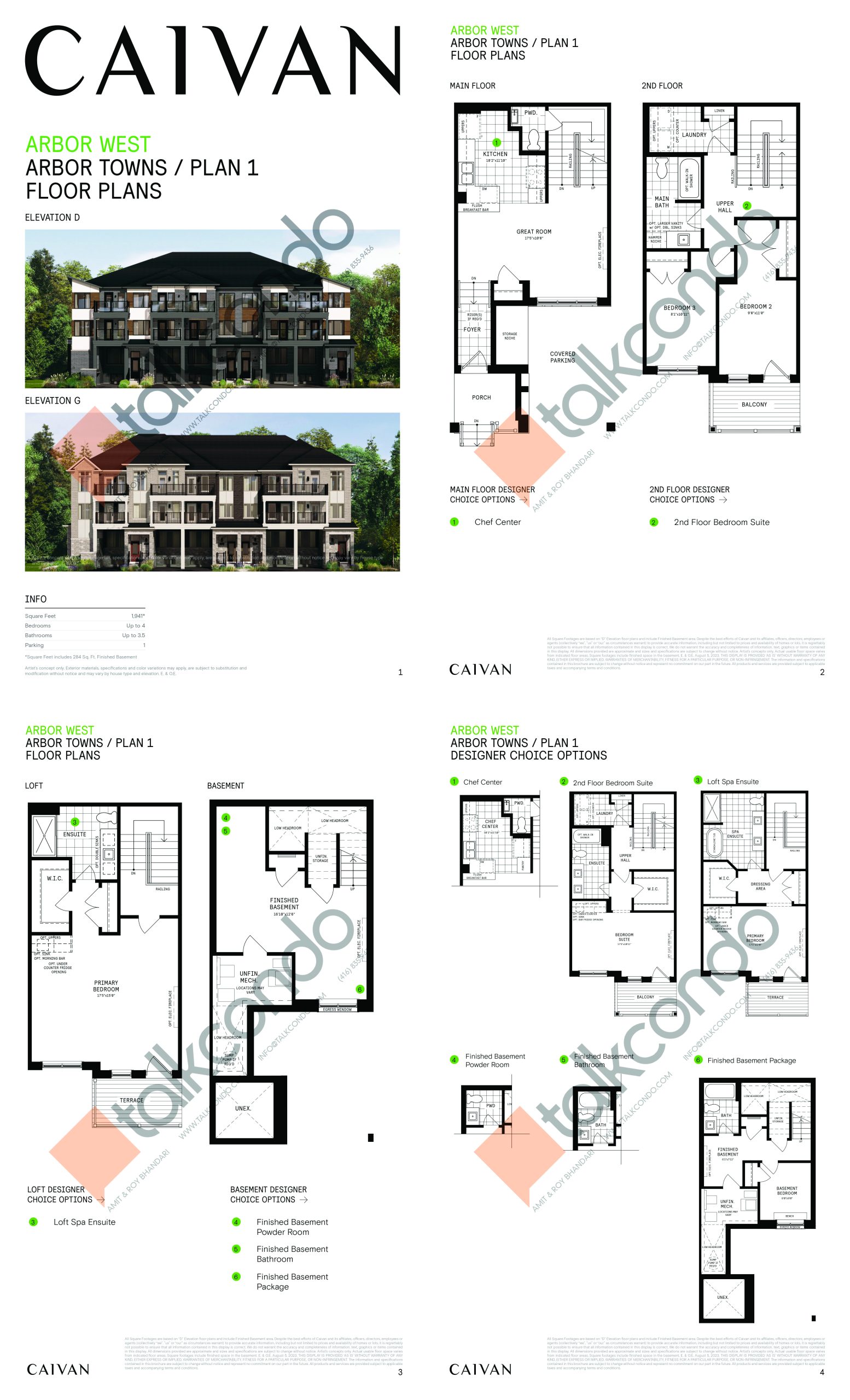 Plan 1 - Arbor Towns floor plan