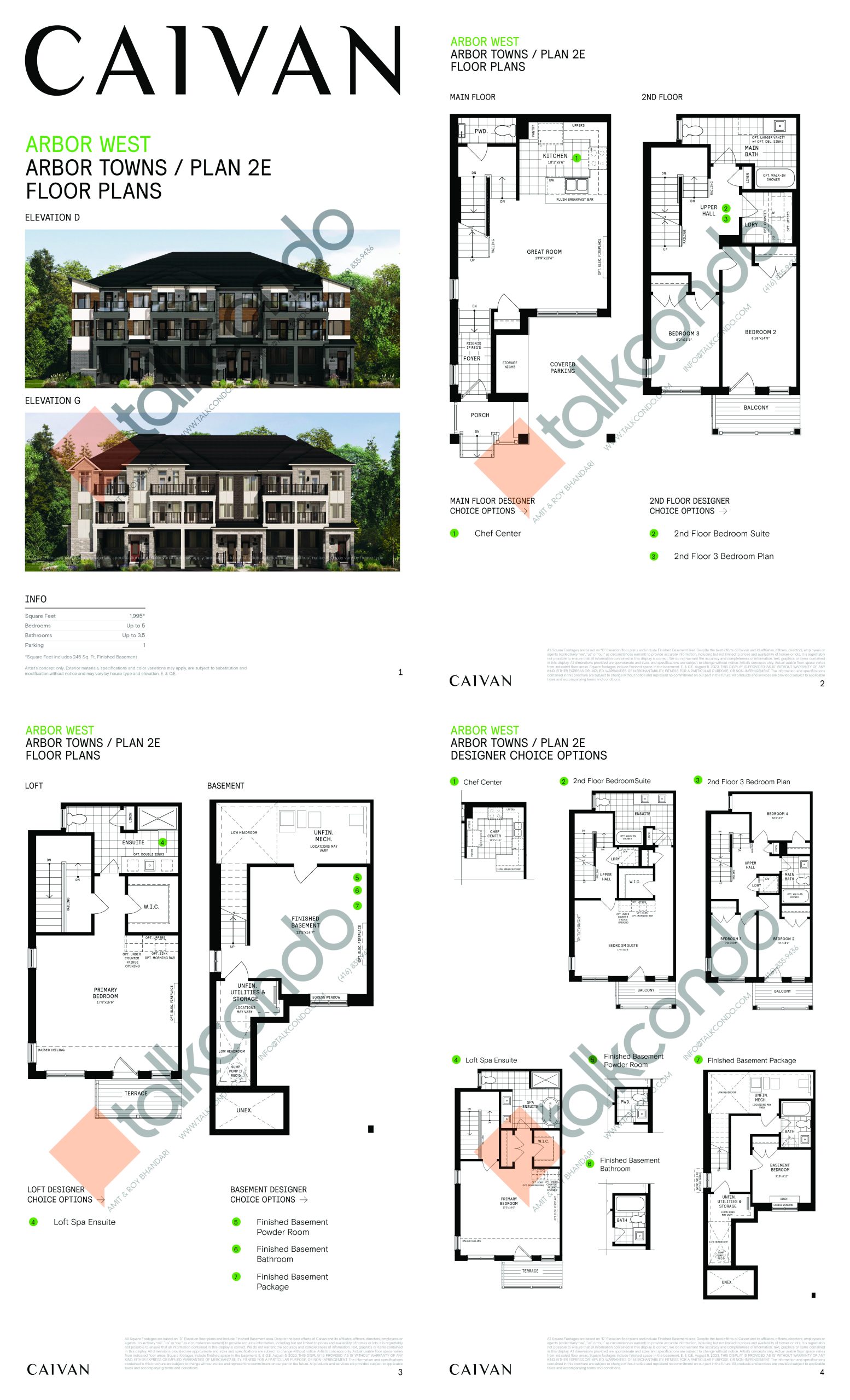 Plan 2E - Arbor Towns floor plan