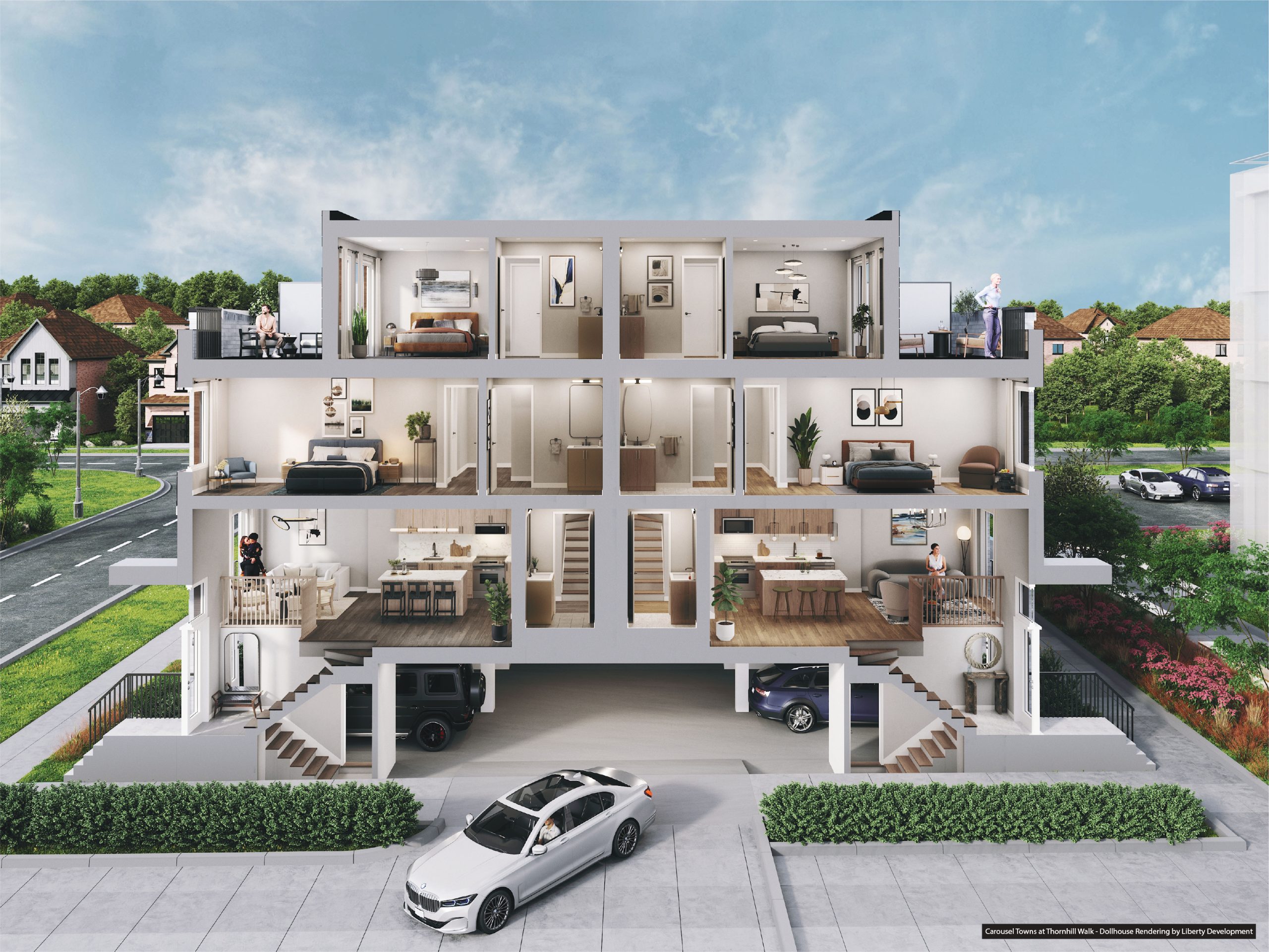 Carousel Towns at Thornhill Walk in Vaughan — rendering 5