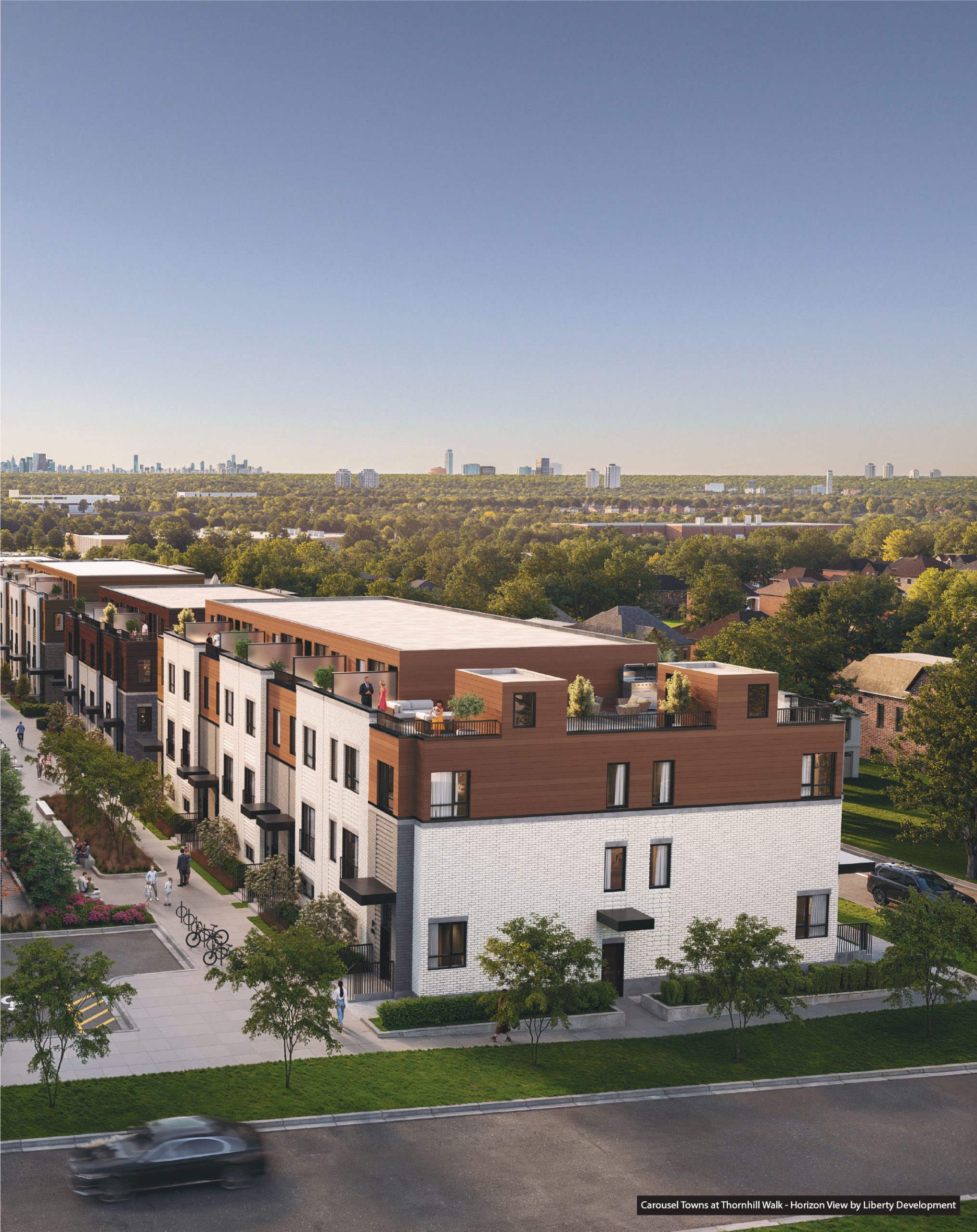 Carousel Towns at Thornhill Walk in Vaughan — rendering 3