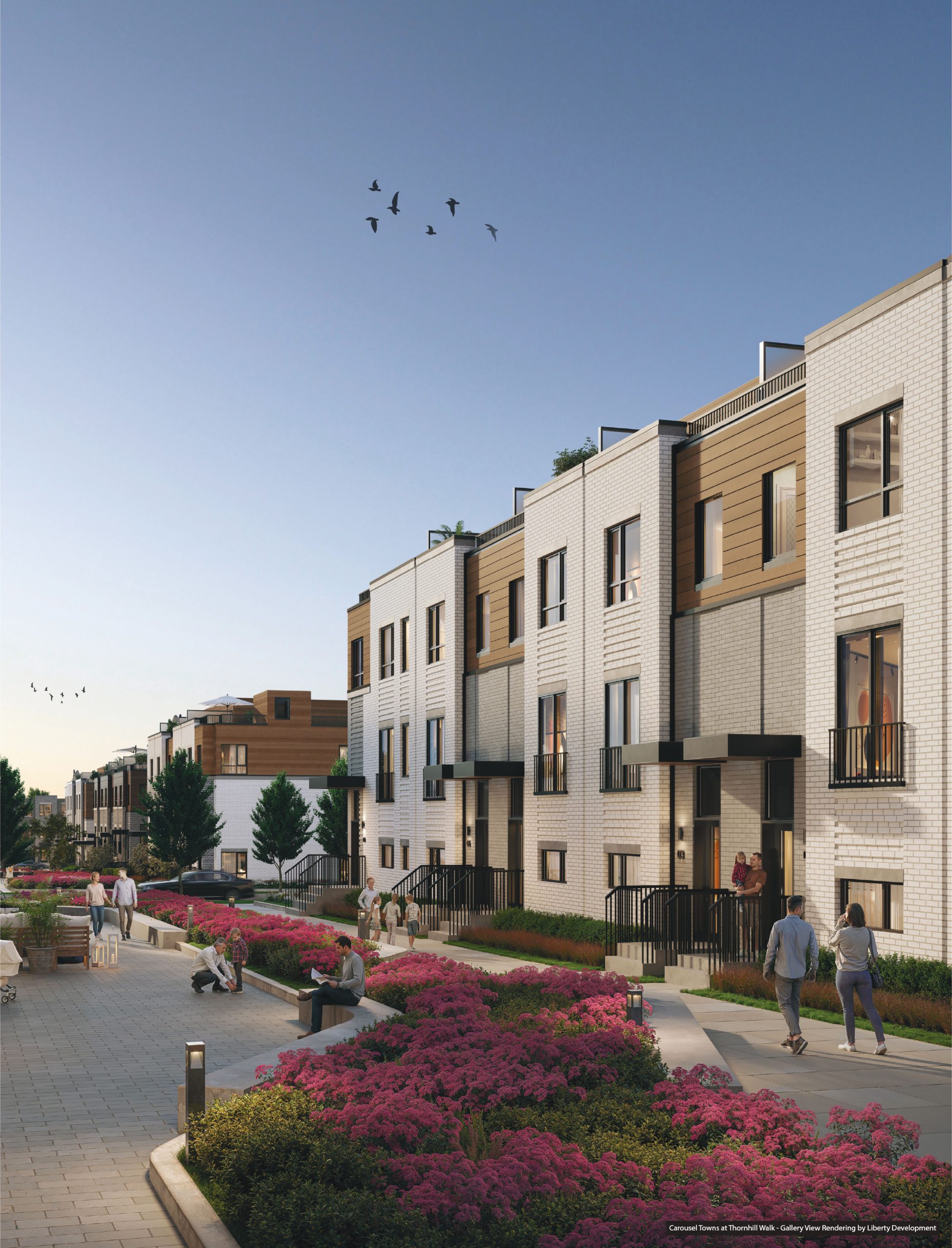 Carousel Towns at Thornhill Walk in Vaughan — rendering 2