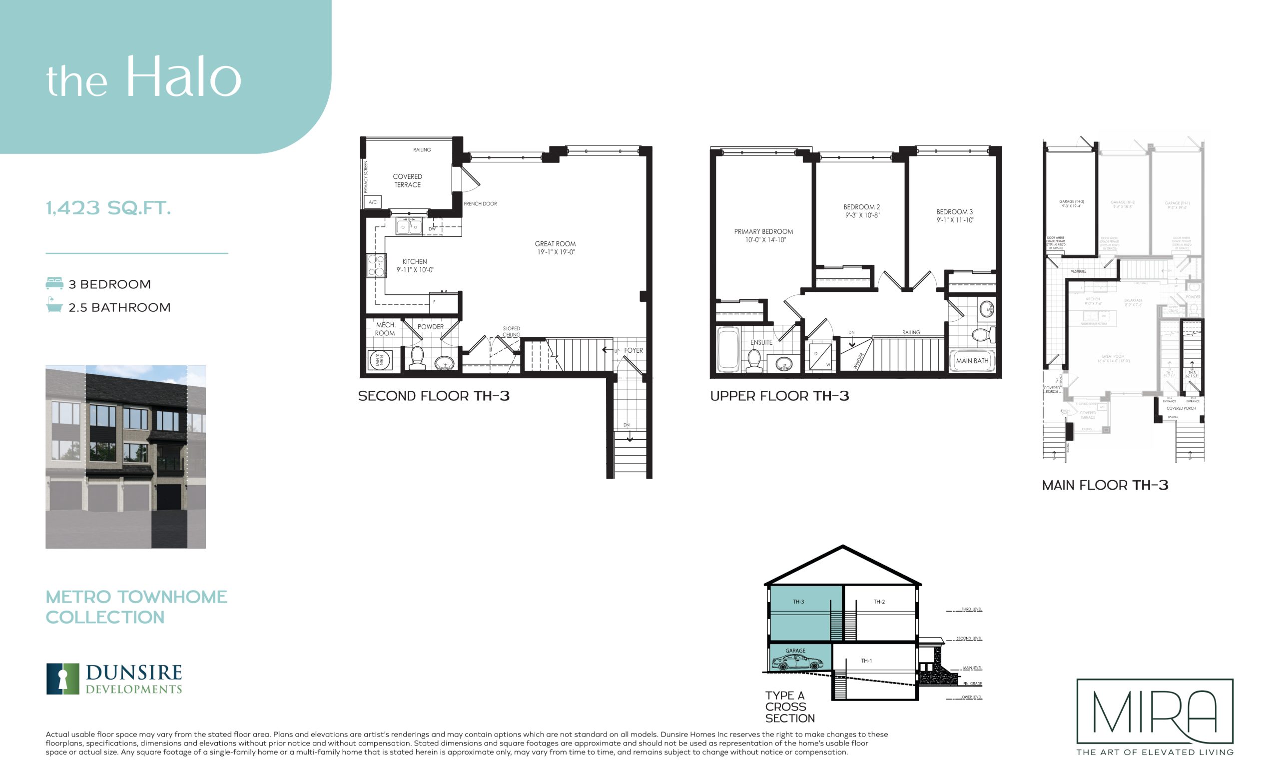 The Halo TH-3 (Metro Collection) floor plan
