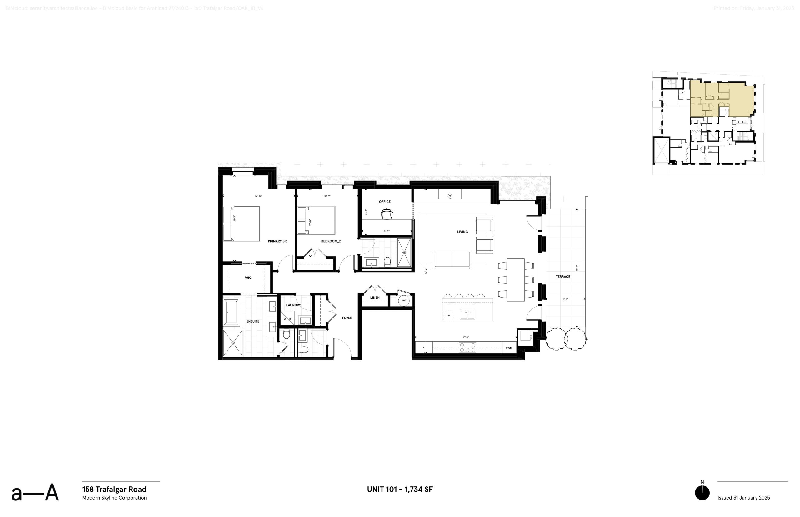 Unit 101 floor plan