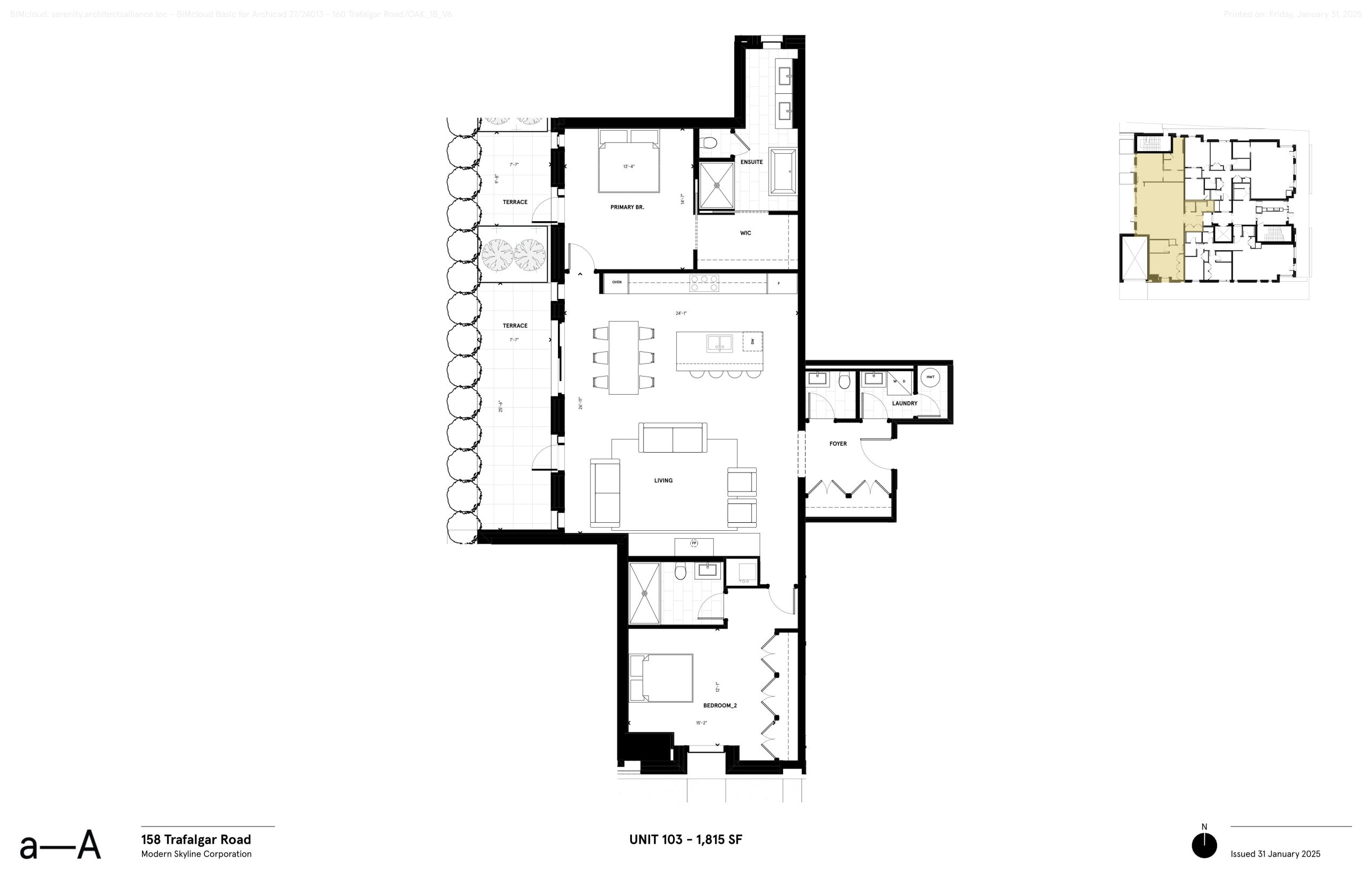 Unit 103 floor plan