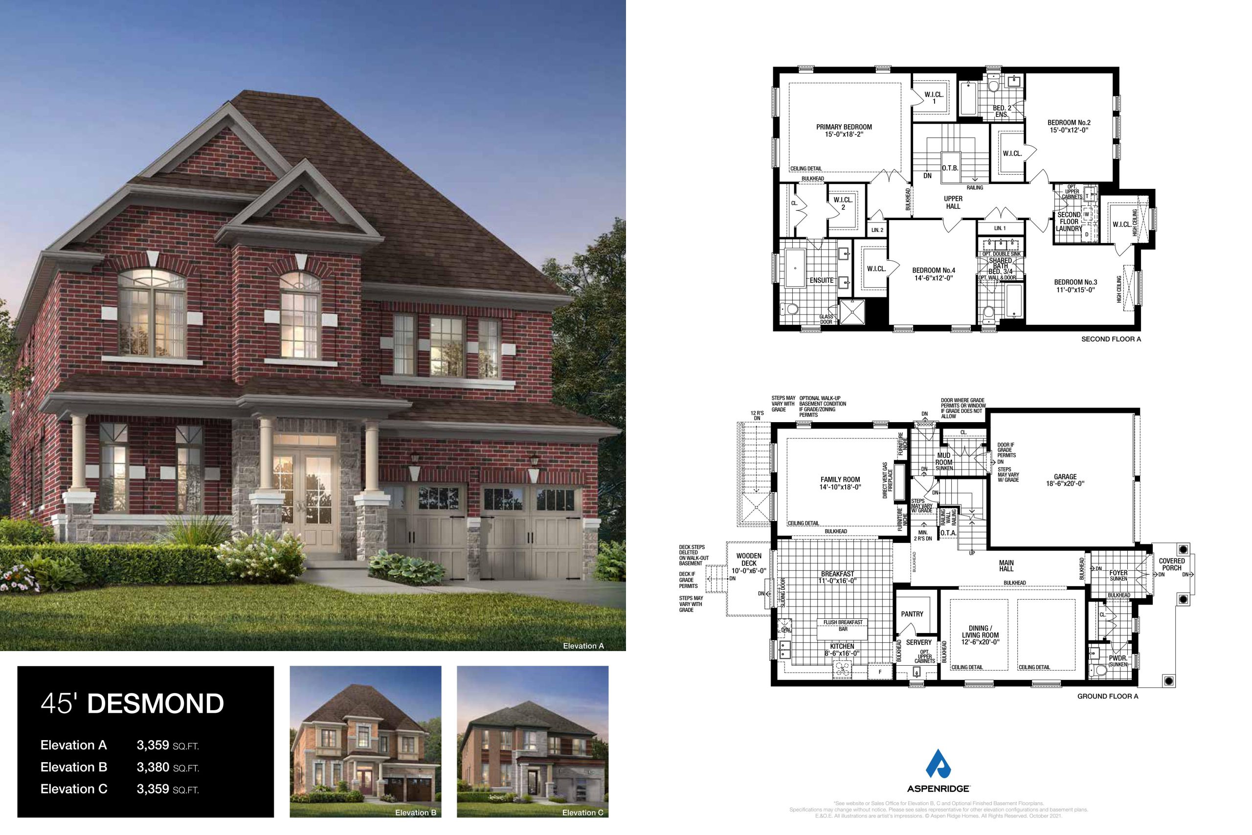 45' Desmond floor plan