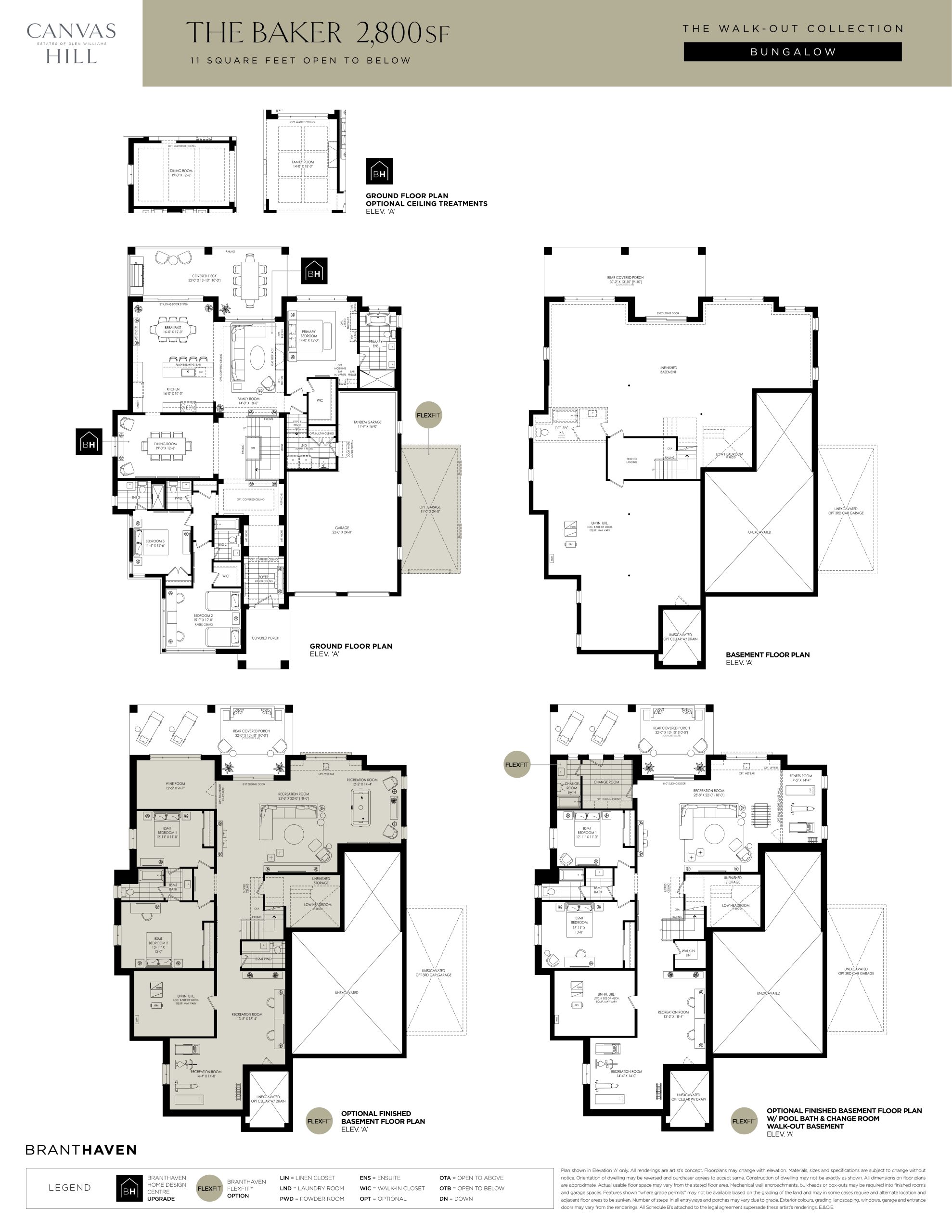 The Baker (The Walk-out Collection) floor plan