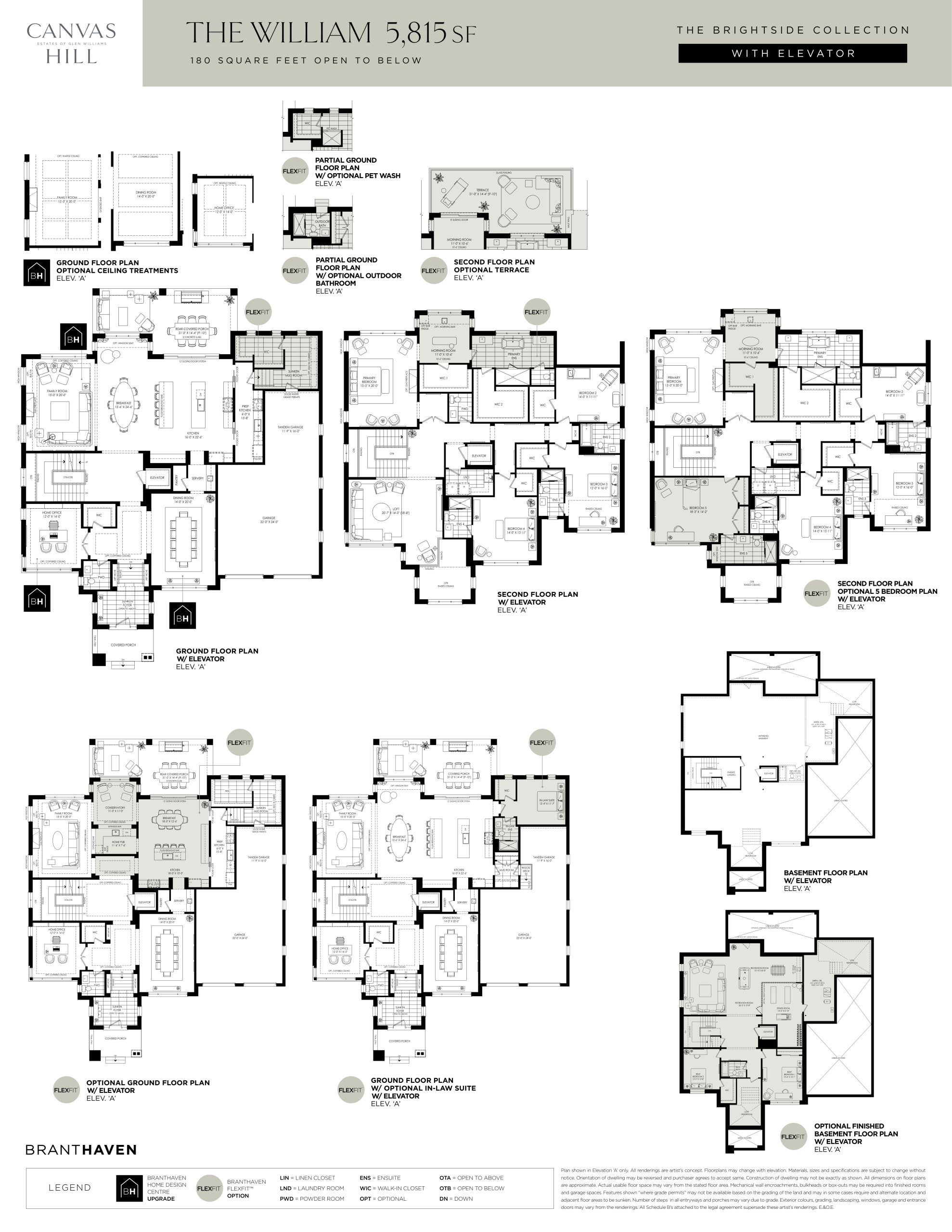 The William with Elevator (The Brightside Collection) floor plan