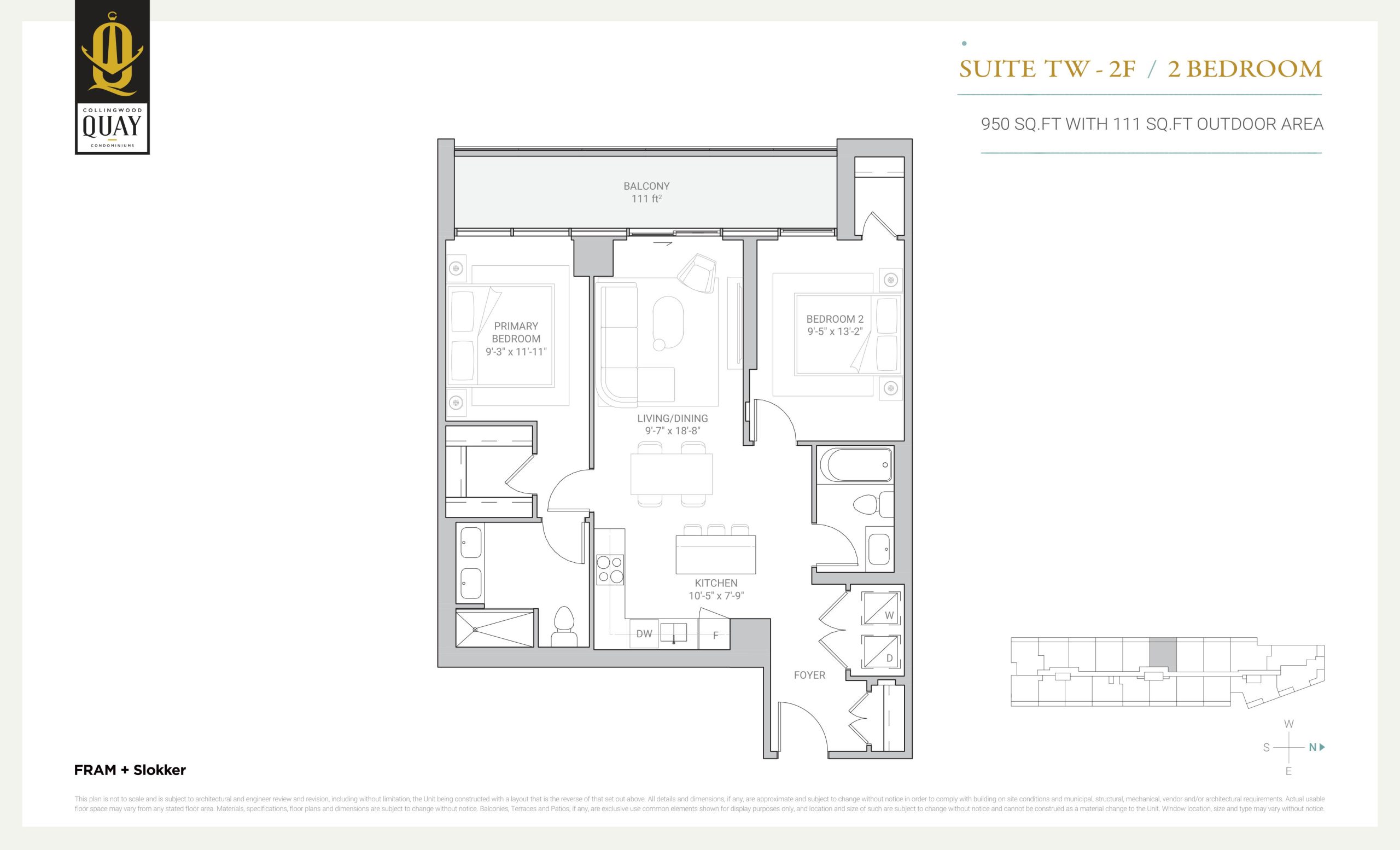 Suite TW-2F floor plan