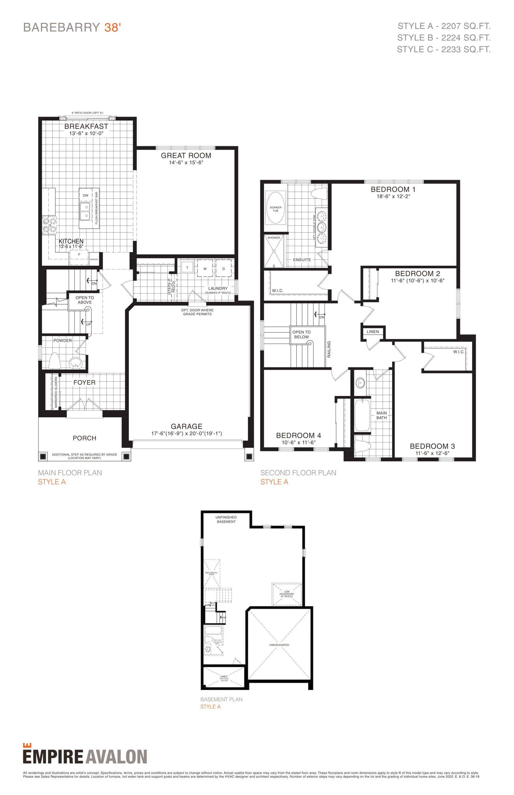 Barebarry 38' floor plan
