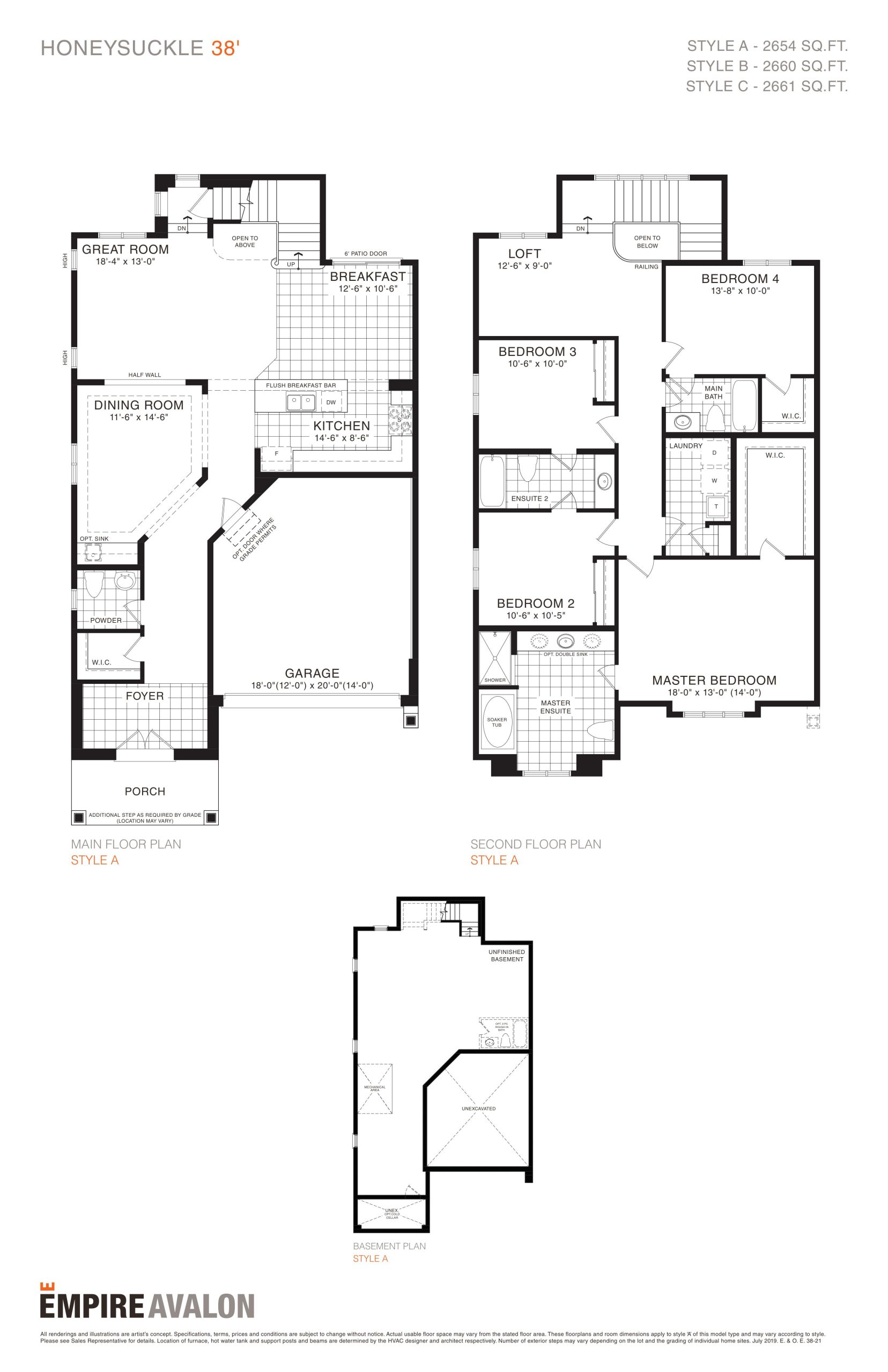 Honeysuckle 38' floor plan