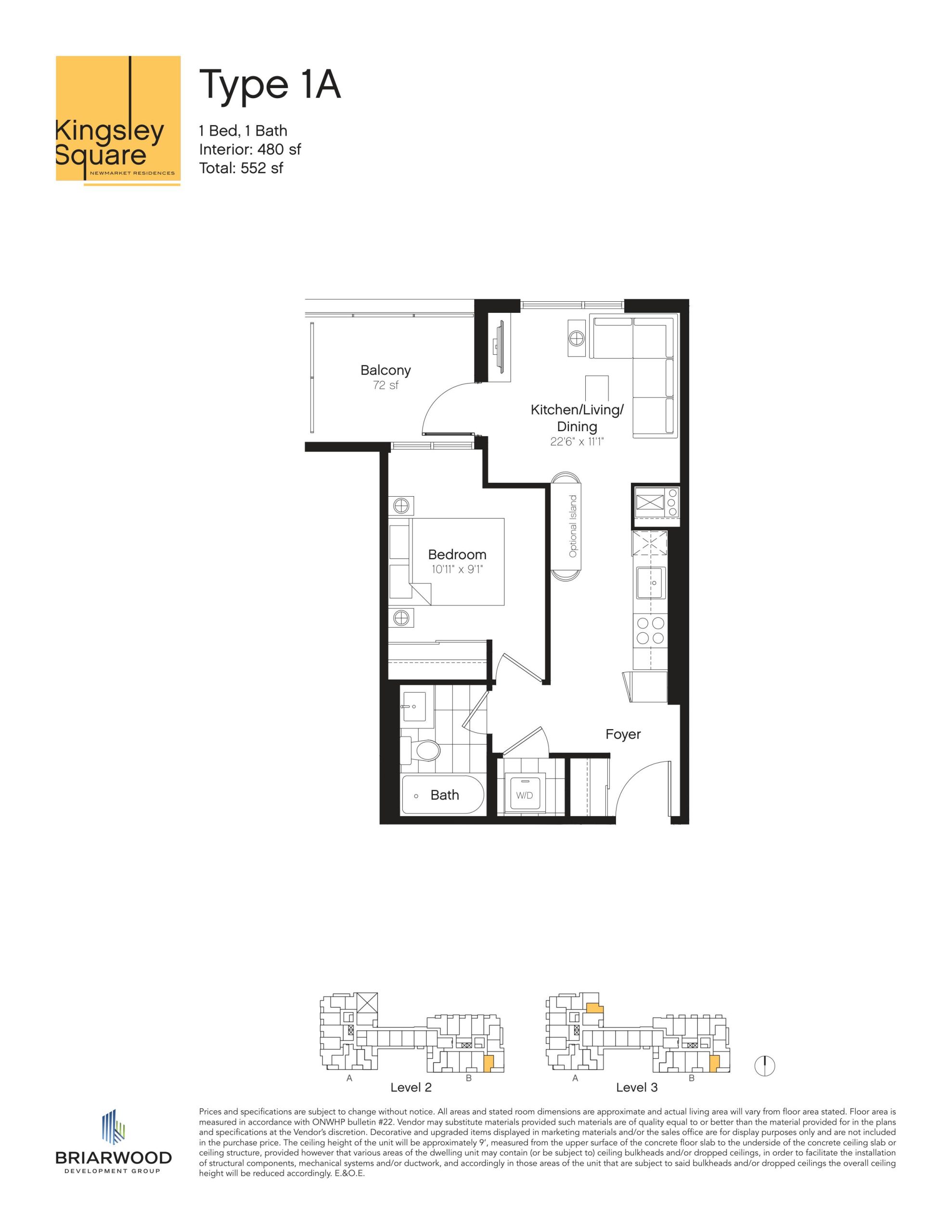 Type 1A floor plan