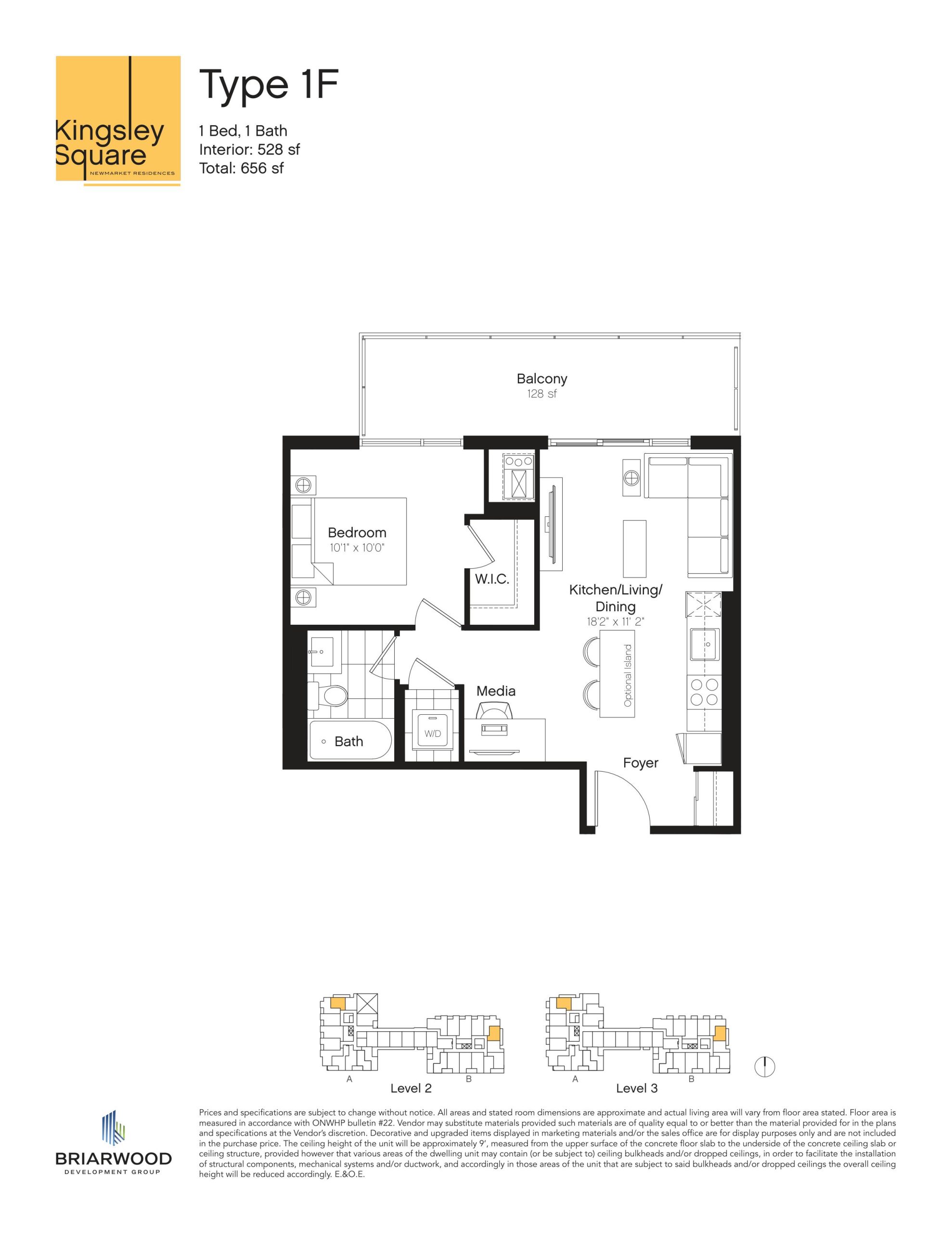 Type 1F floor plan