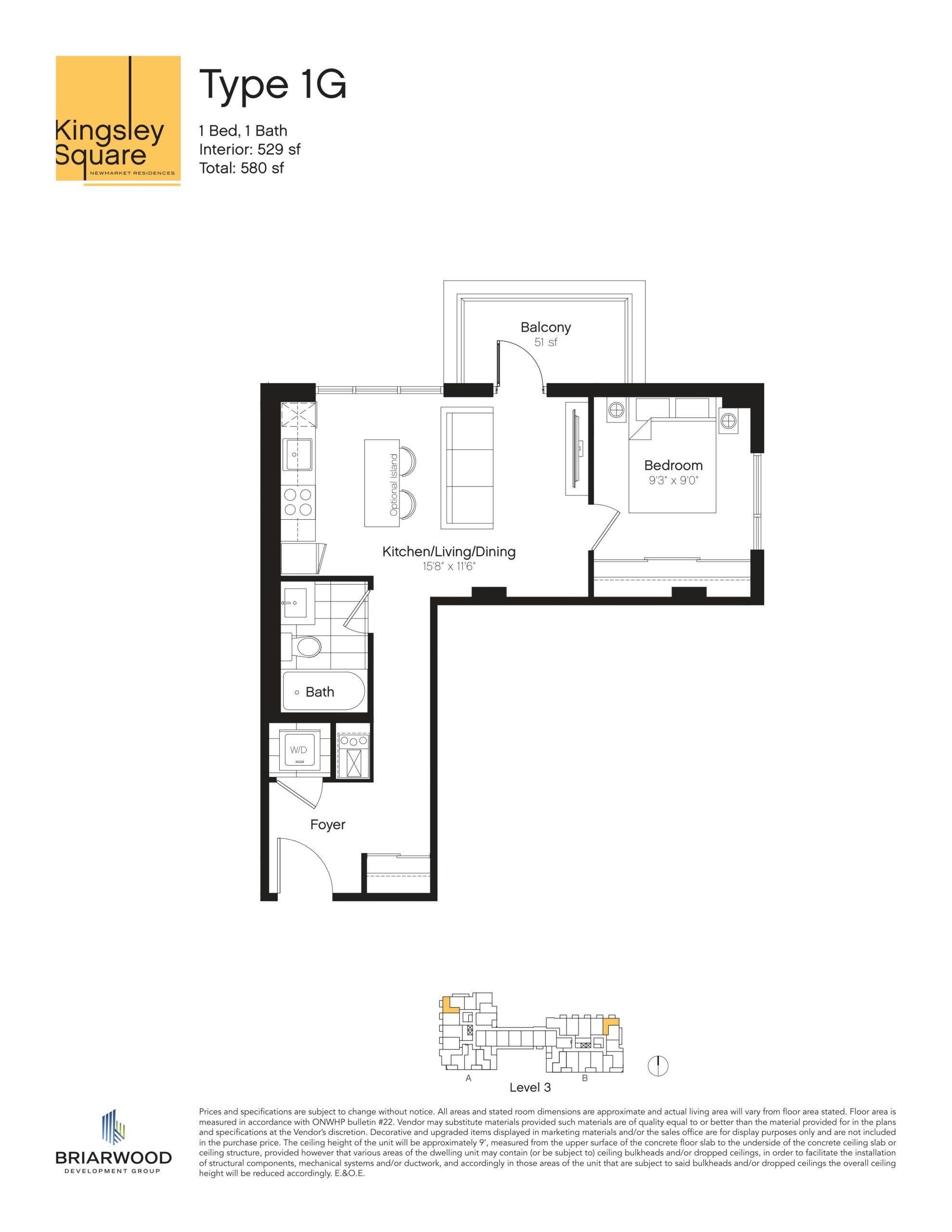 Type 1G floor plan