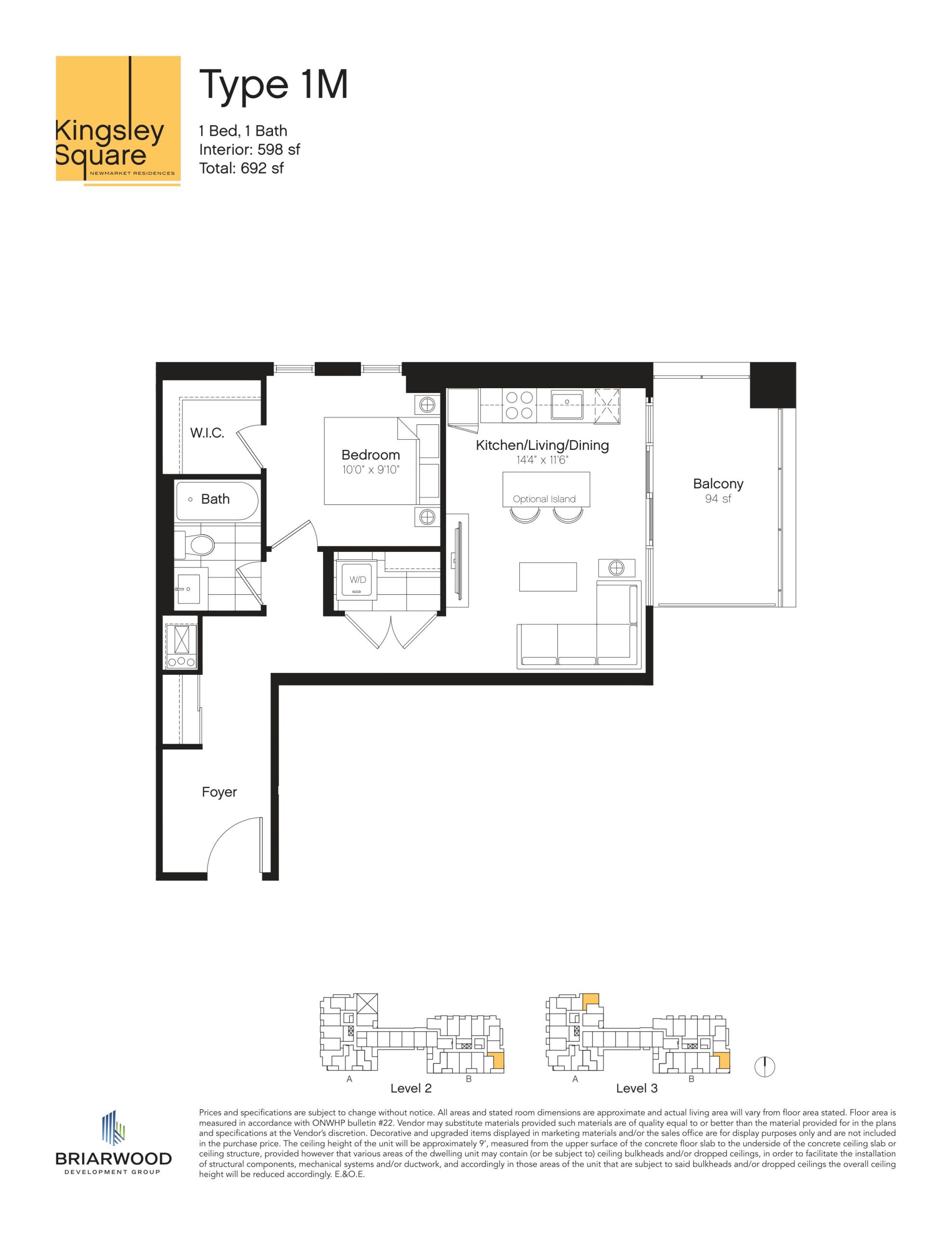 Type 1M floor plan