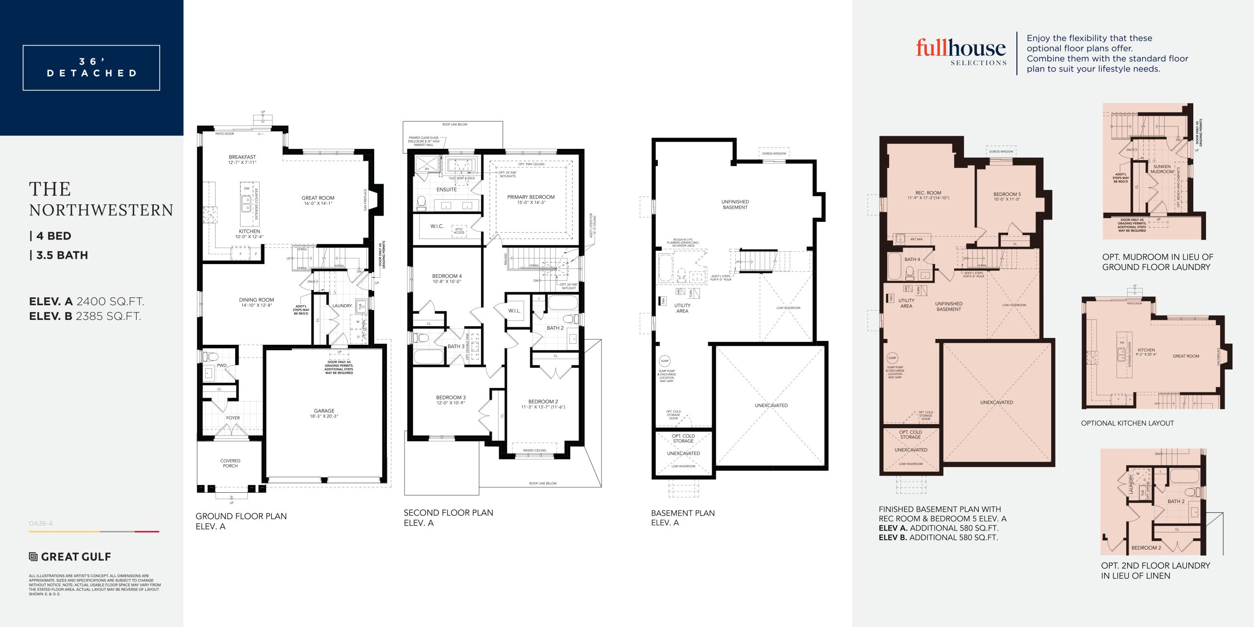 The Northwestern floor plan