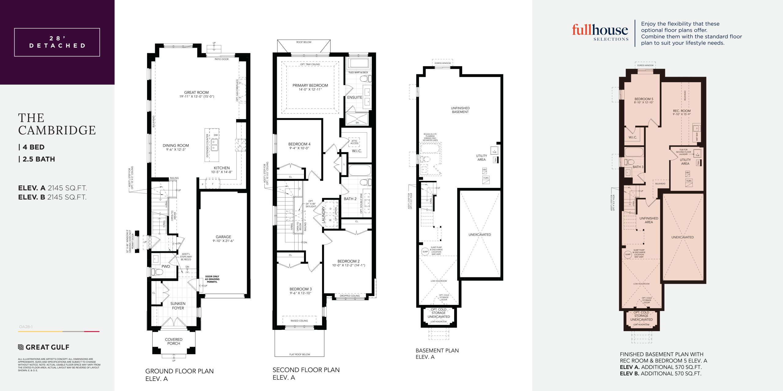The Cambridge floor plan