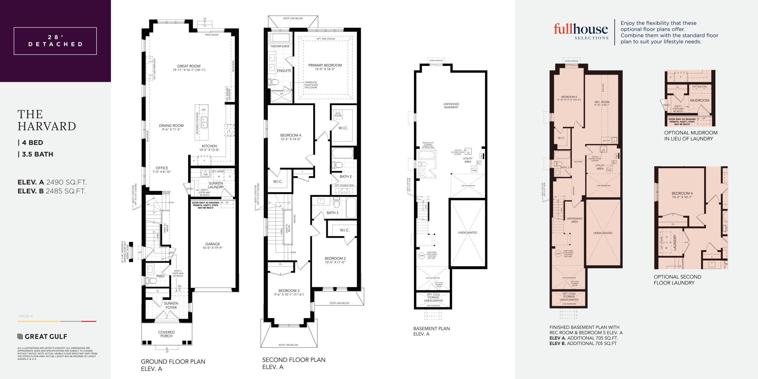 The Harvard floor plan