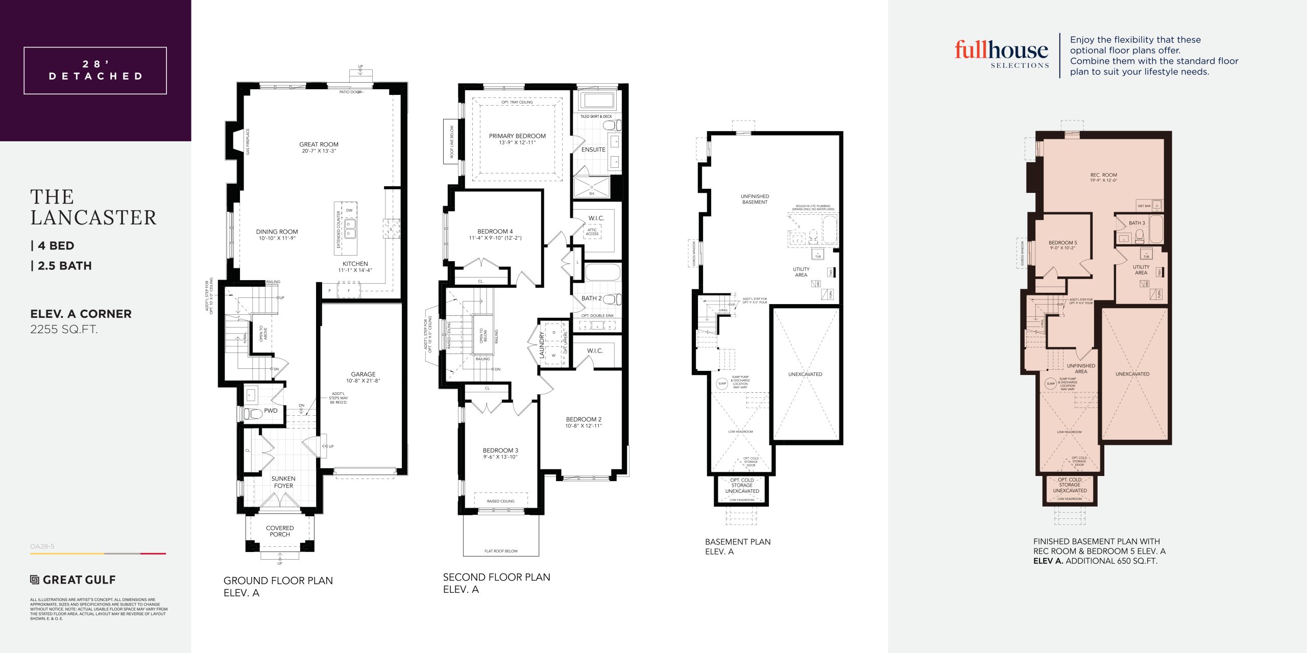 The Lancaster floor plan