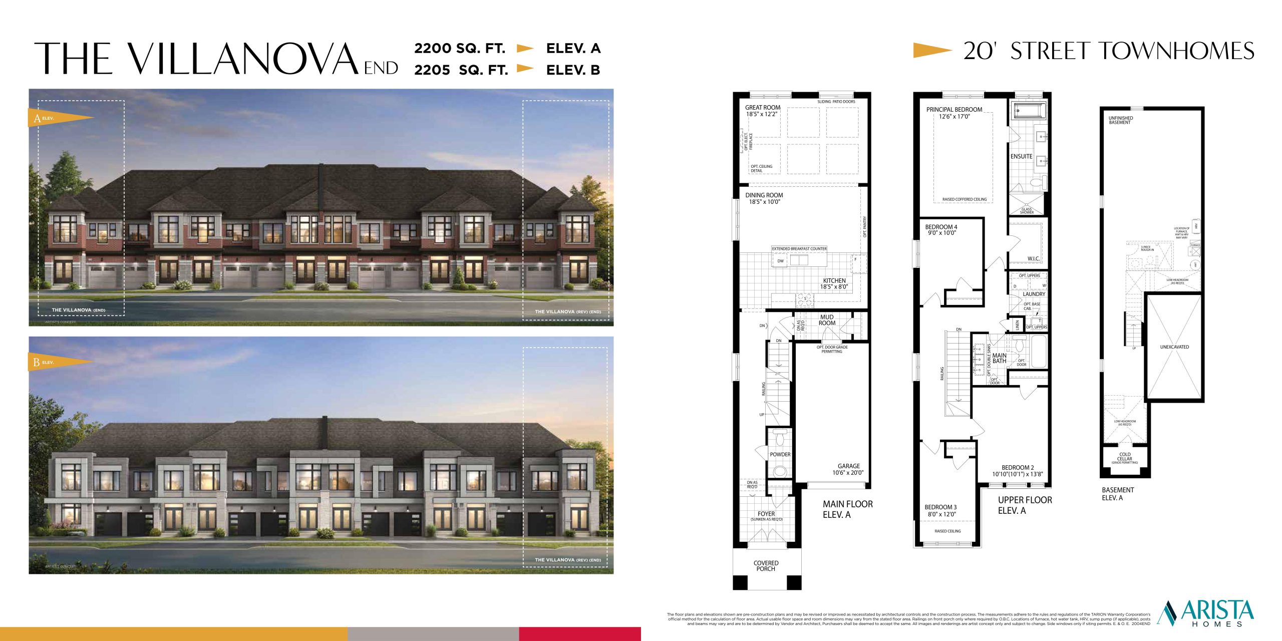 The Villanova End floor plan