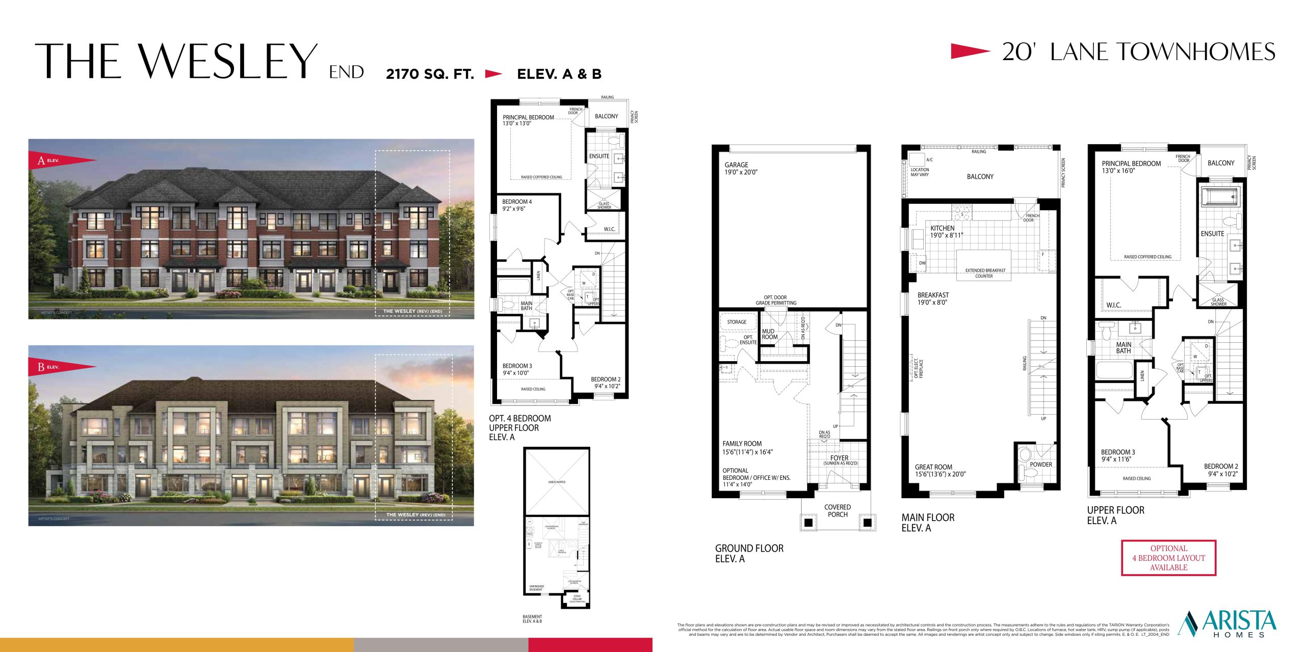 The Wesley End floor plan