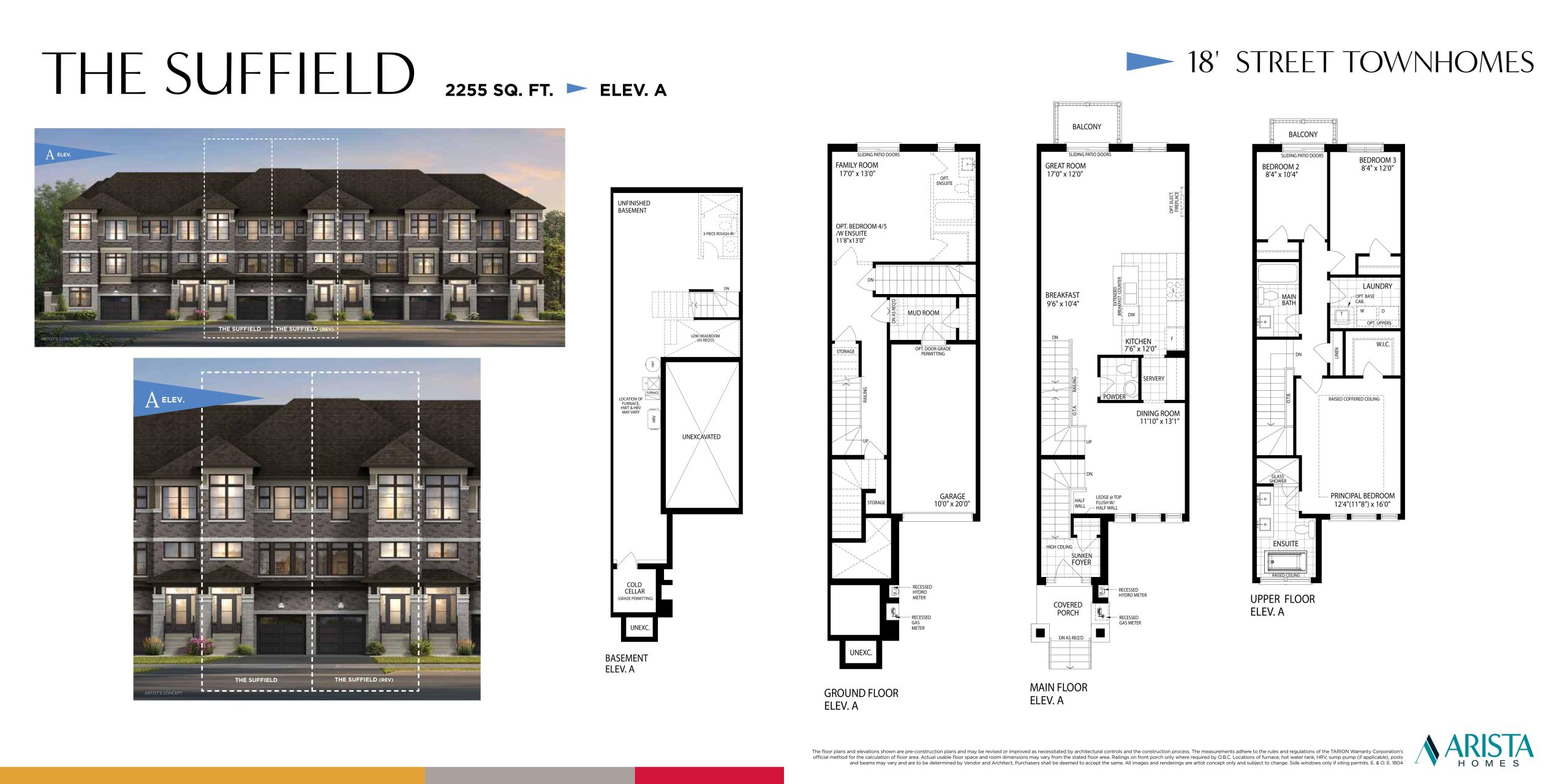 The Suffield floor plan