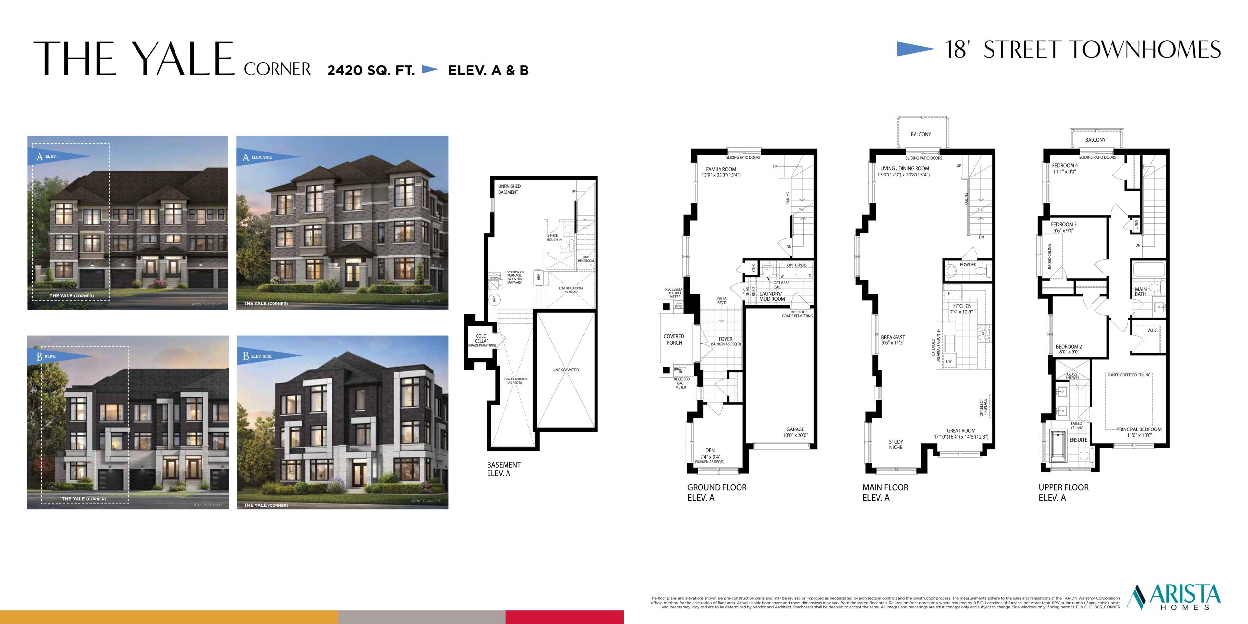 The Yale Corner floor plan