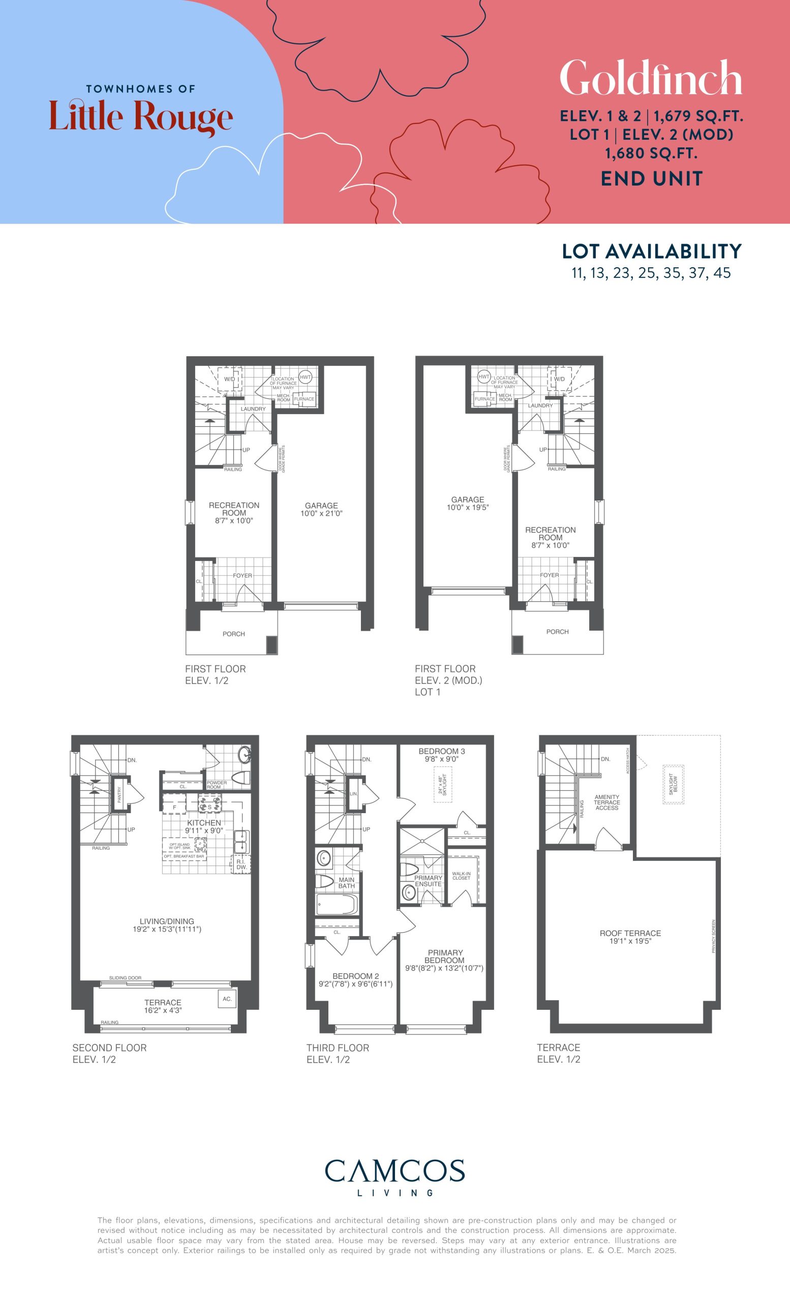 Goldfinch End Unit floor plan