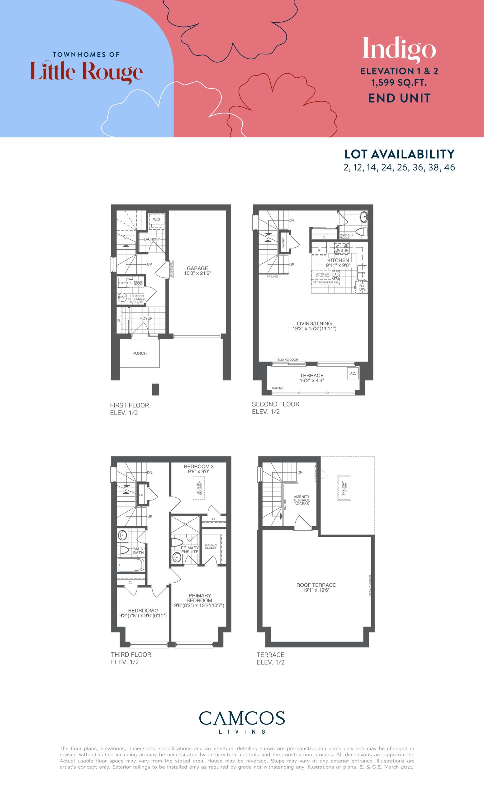 Indigo End Unit floor plan