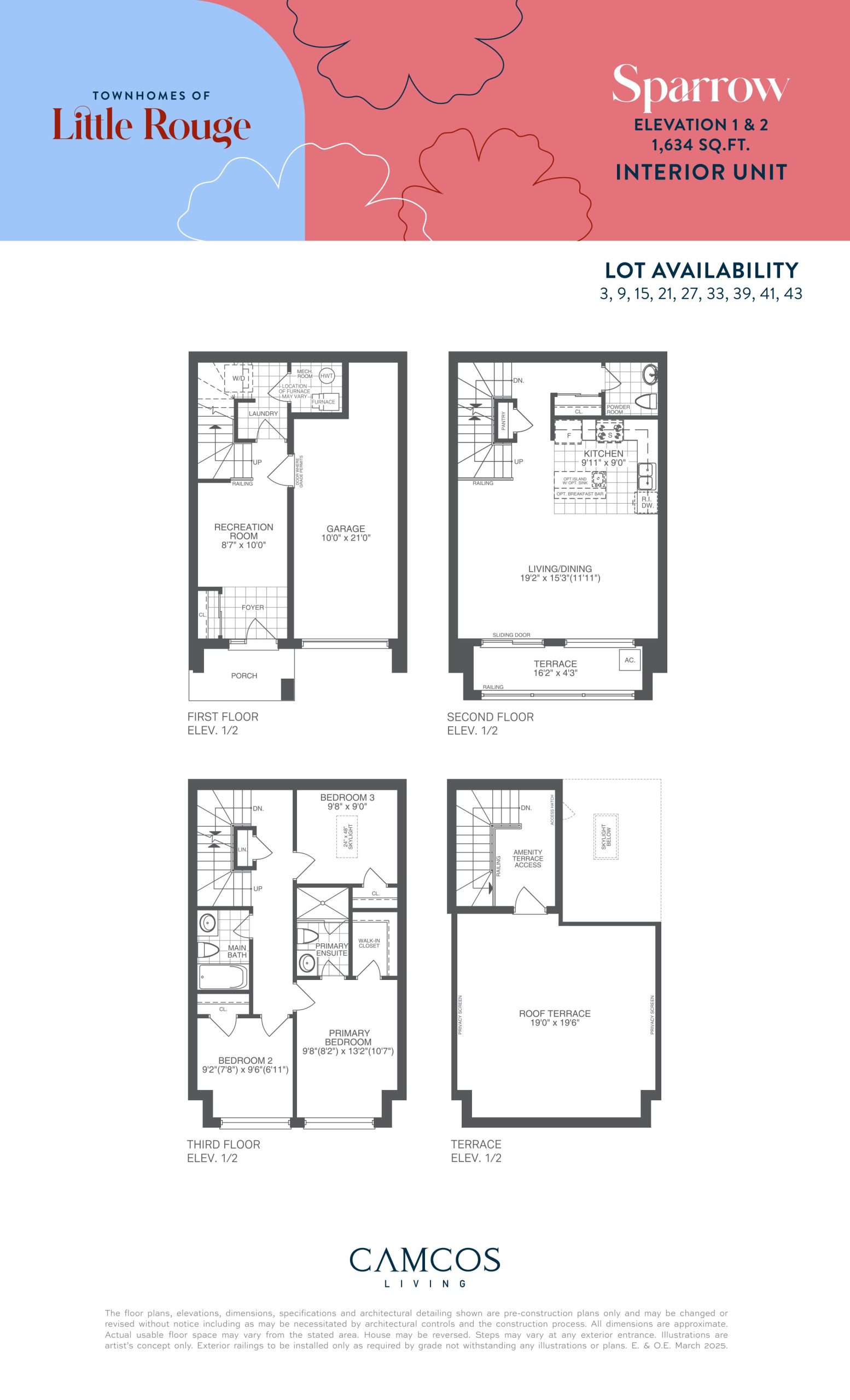 Sparrow Interior Unit floor plan