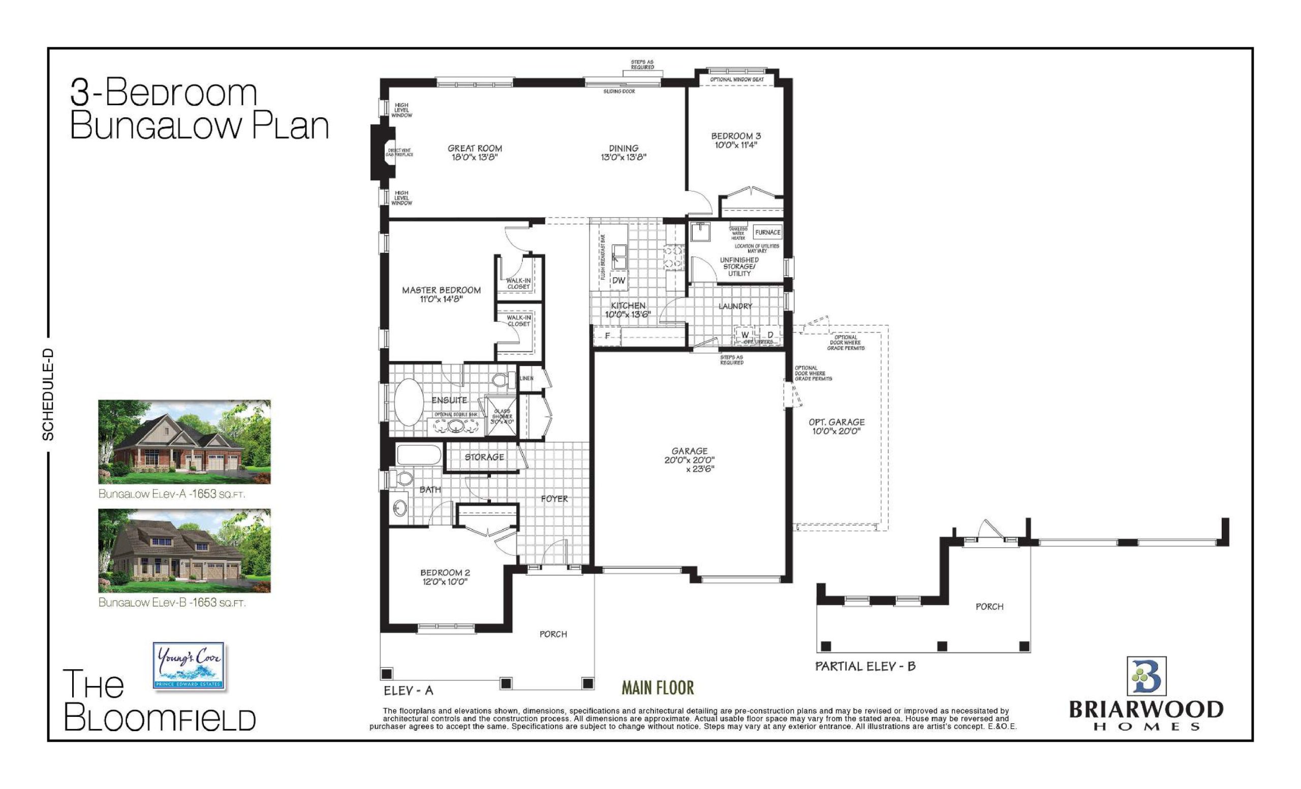 The Bloomfield floor plan