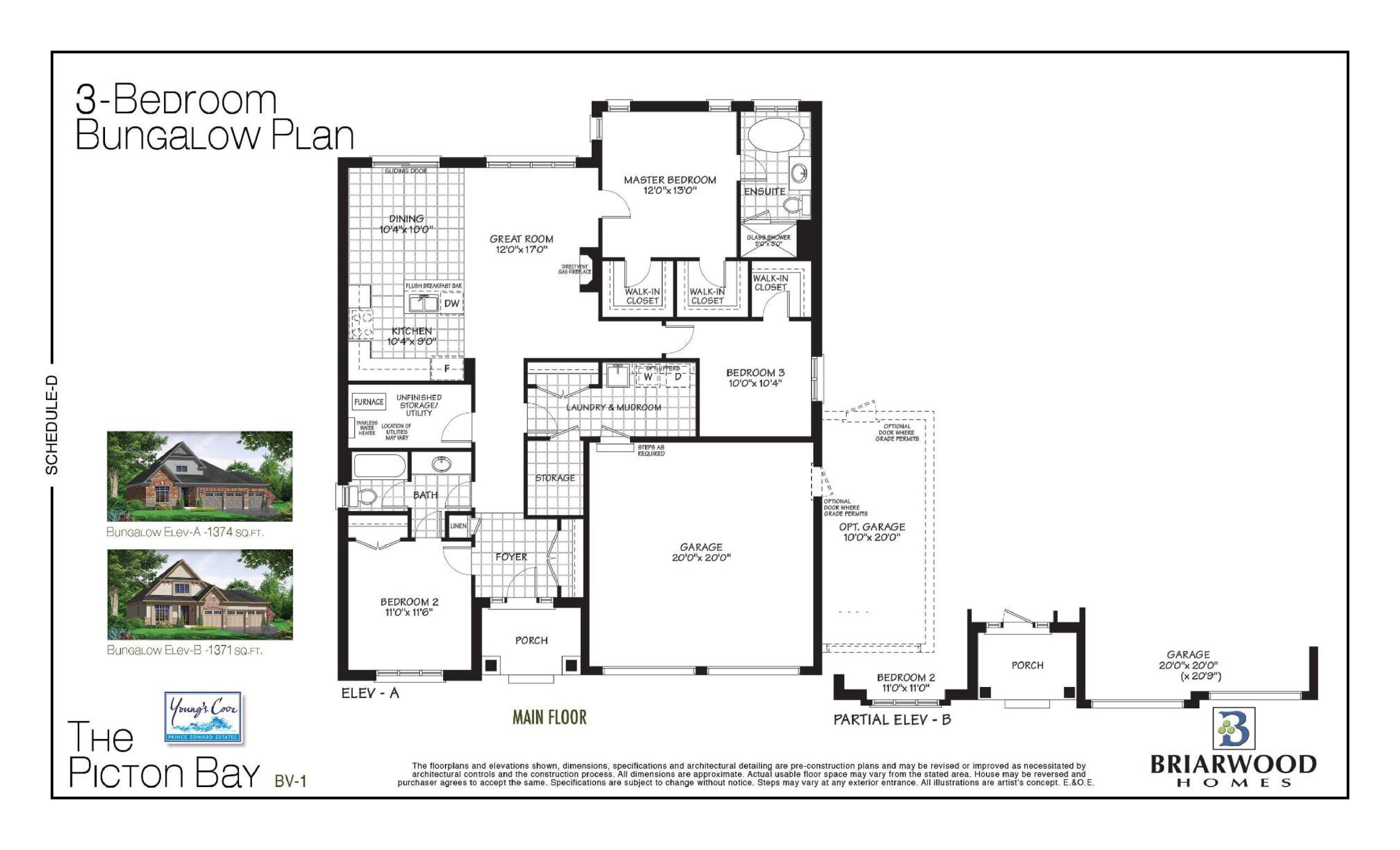 The Picton Bay (BV-1) floor plan