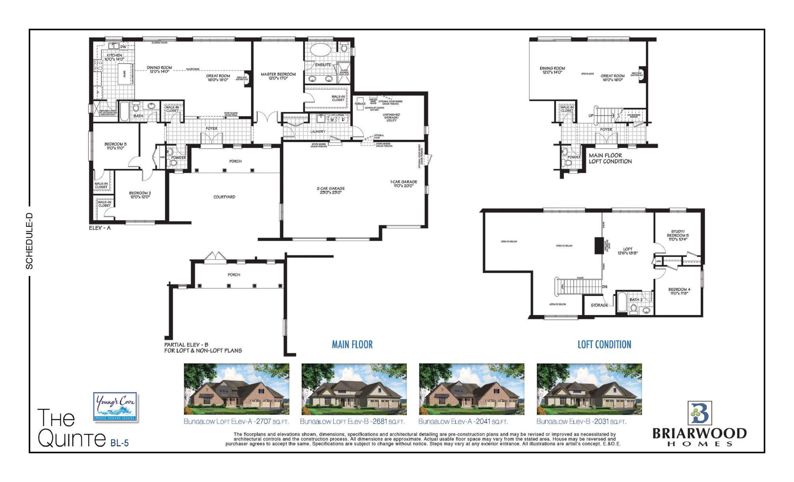 The Quinte (BL-5) floor plan