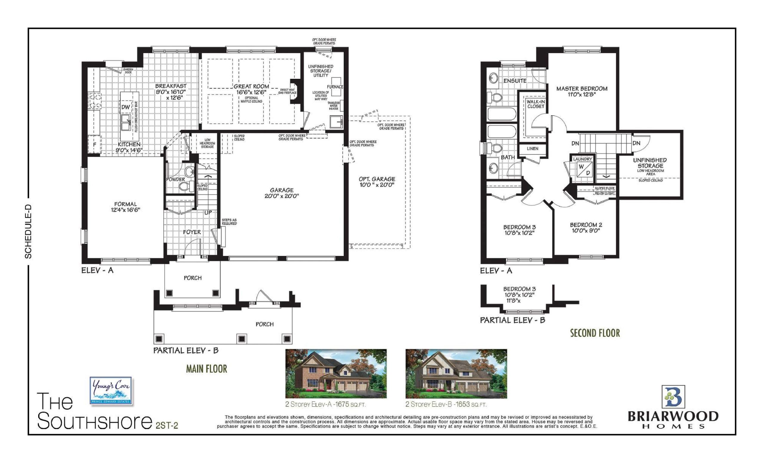 The South Shore (2ST-2) floor plan