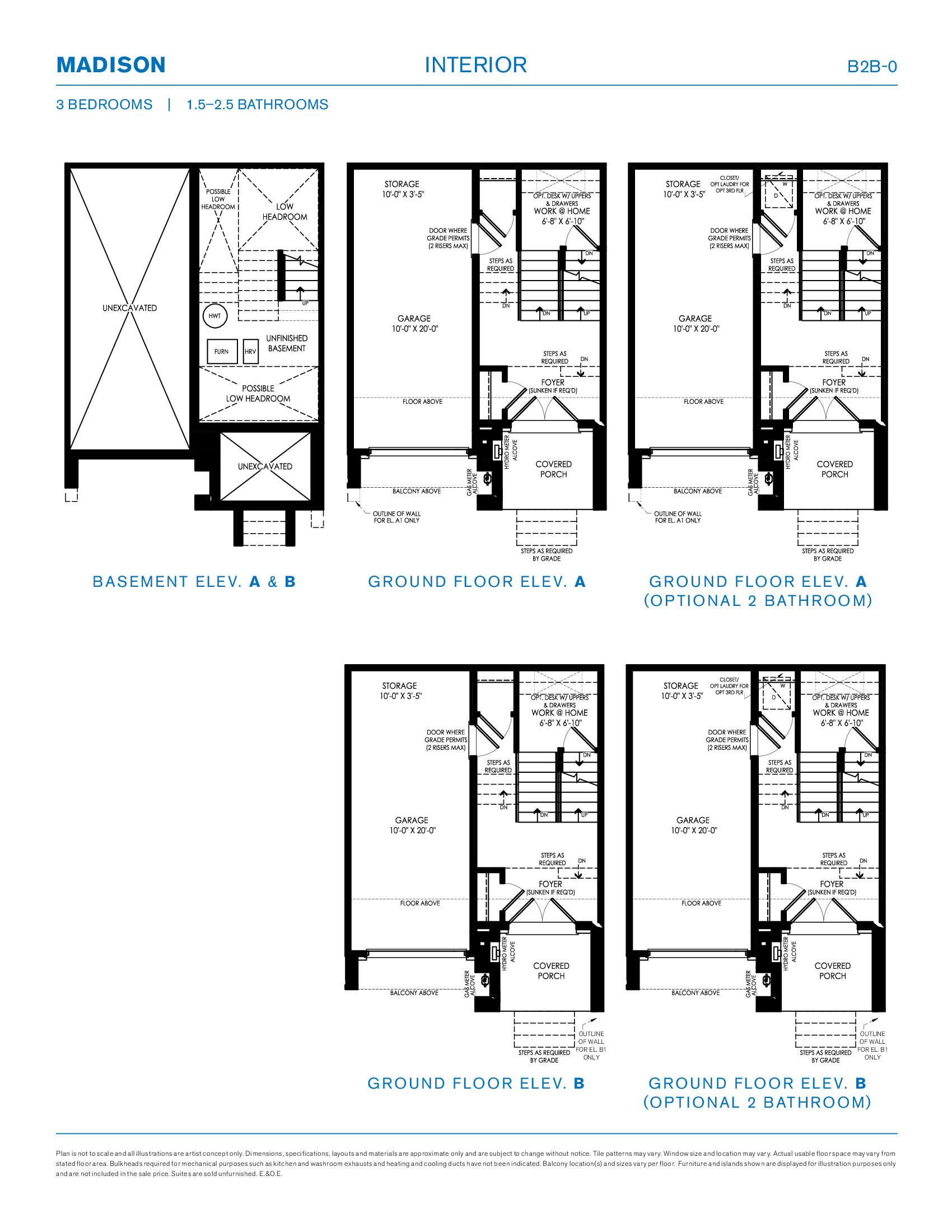 Madison Interior floor plan