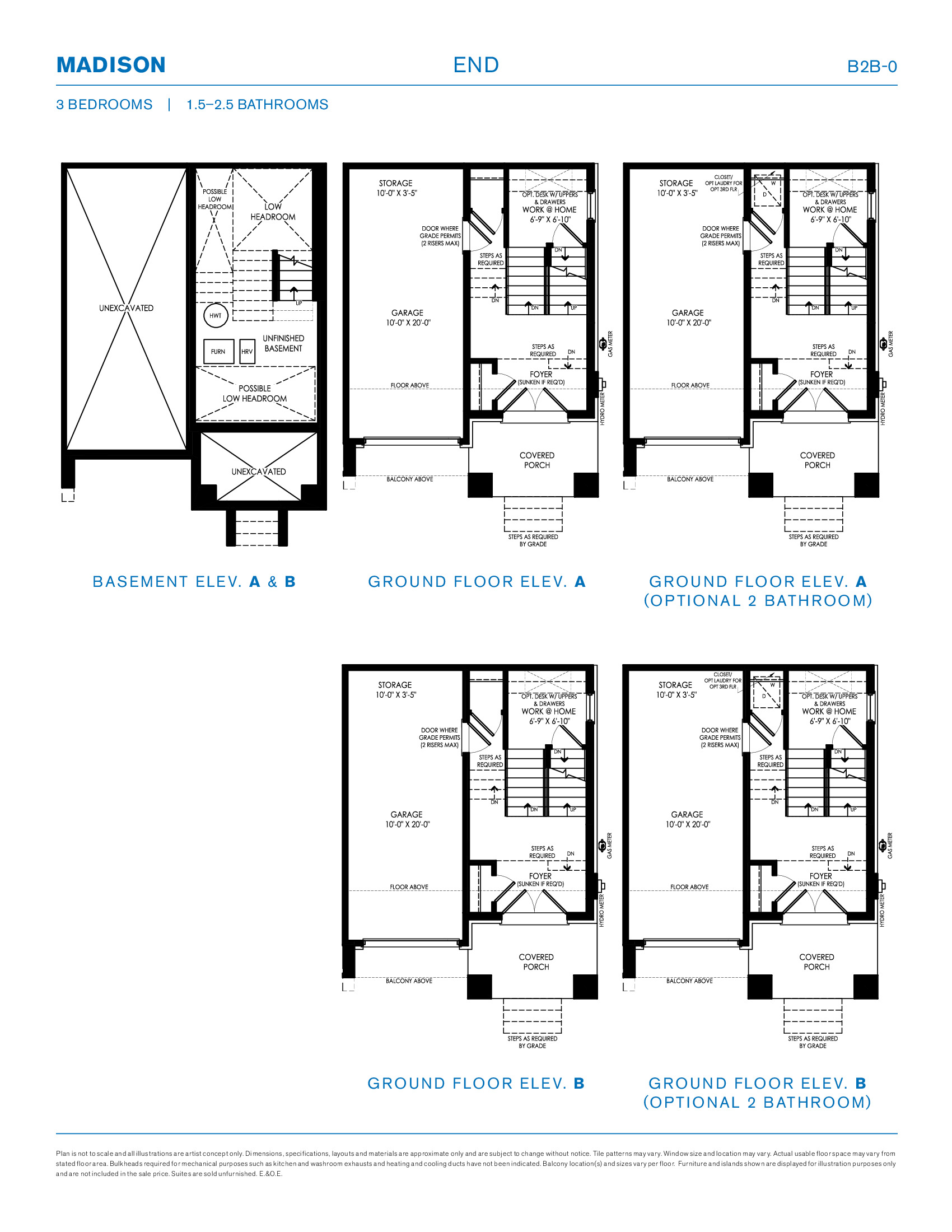 Madison End floor plan
