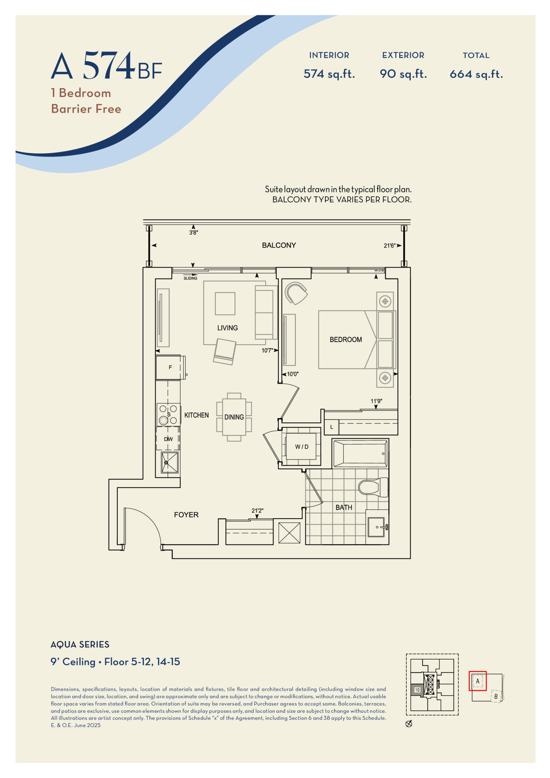 A574BF floor plan