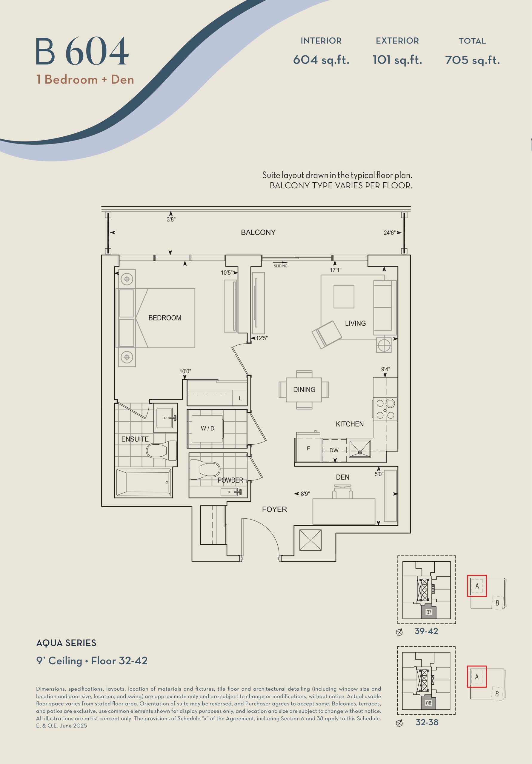 B604 floor plan