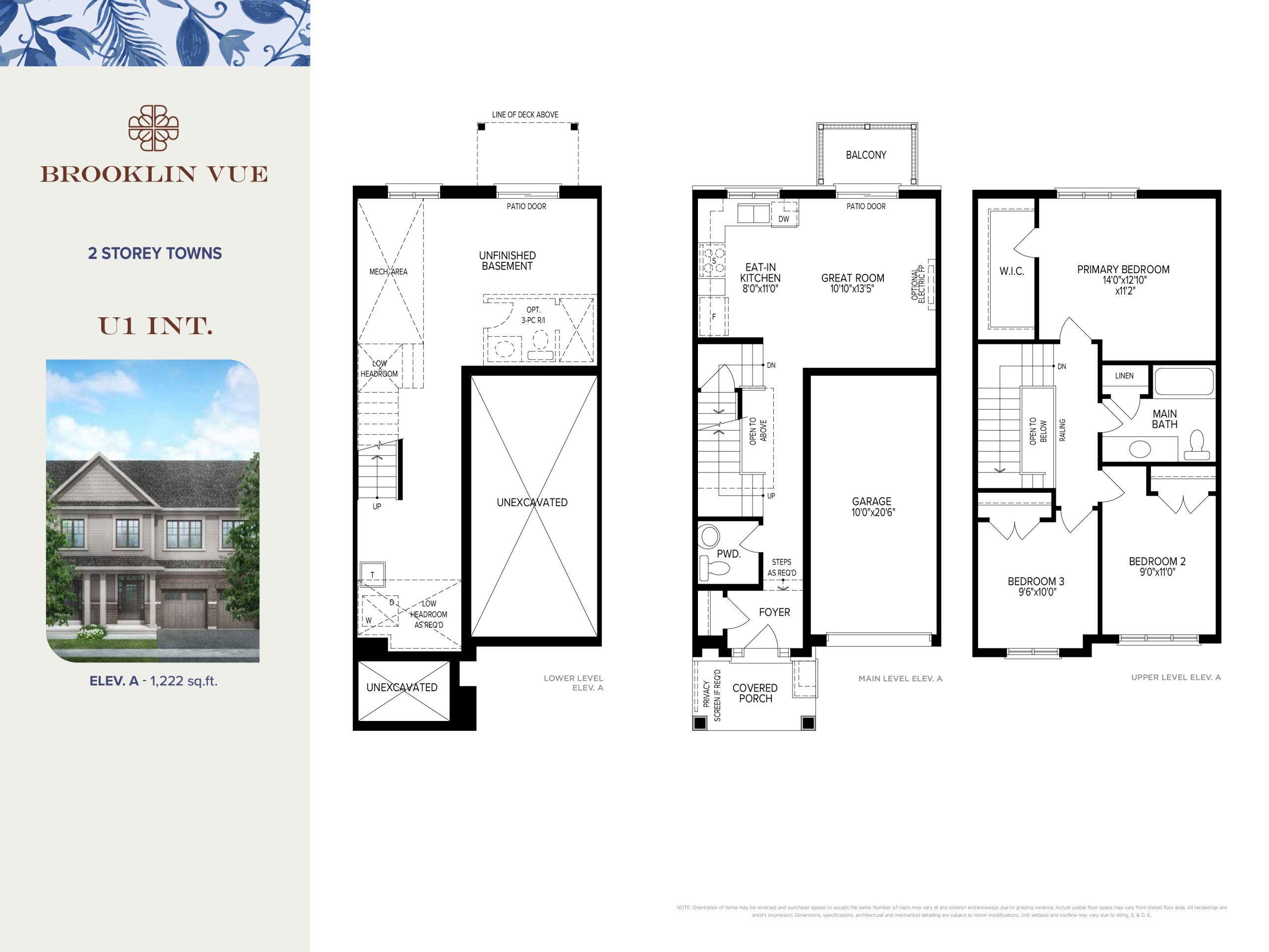 U1 Int floor plan