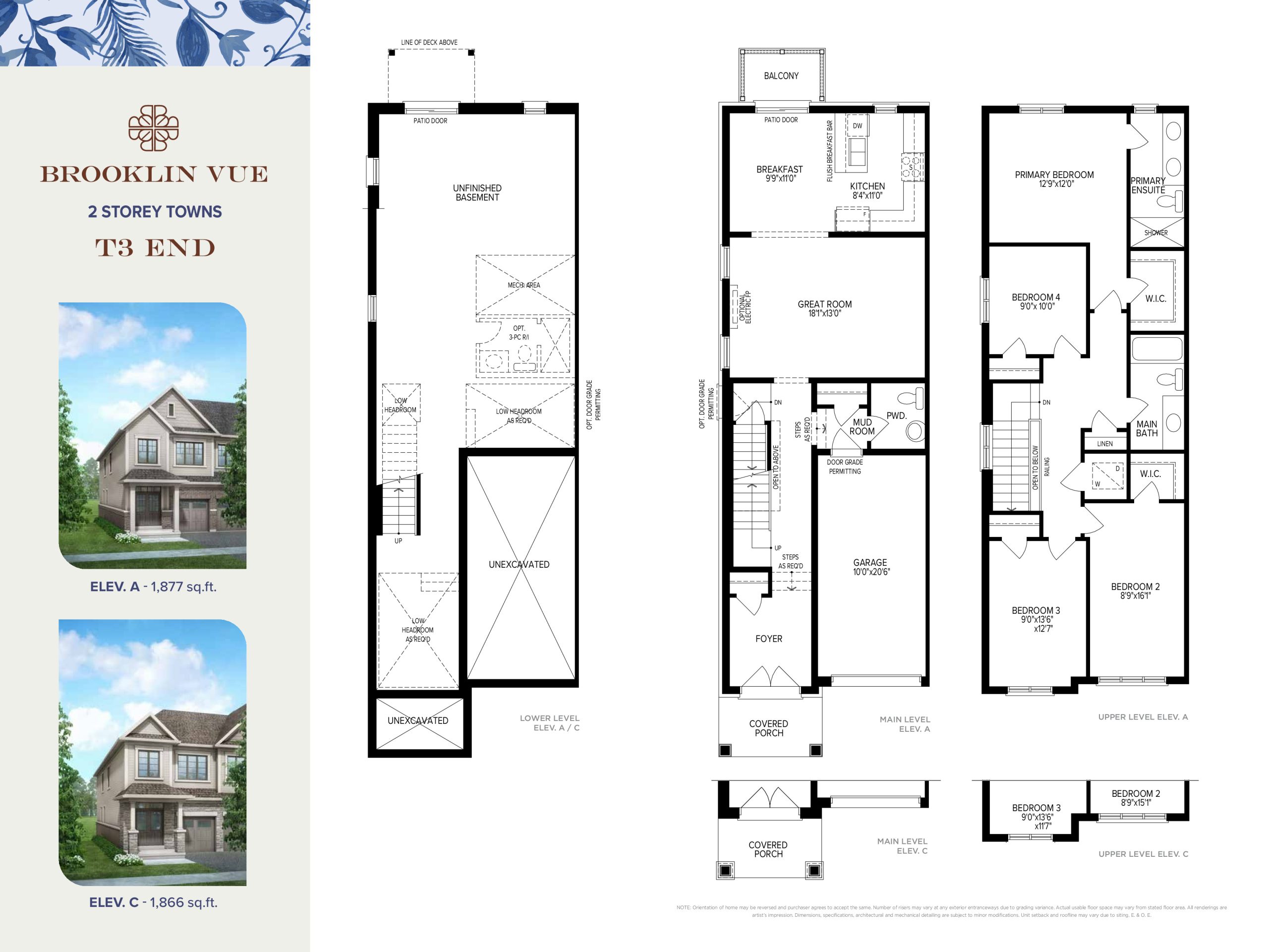 T3 End floor plan