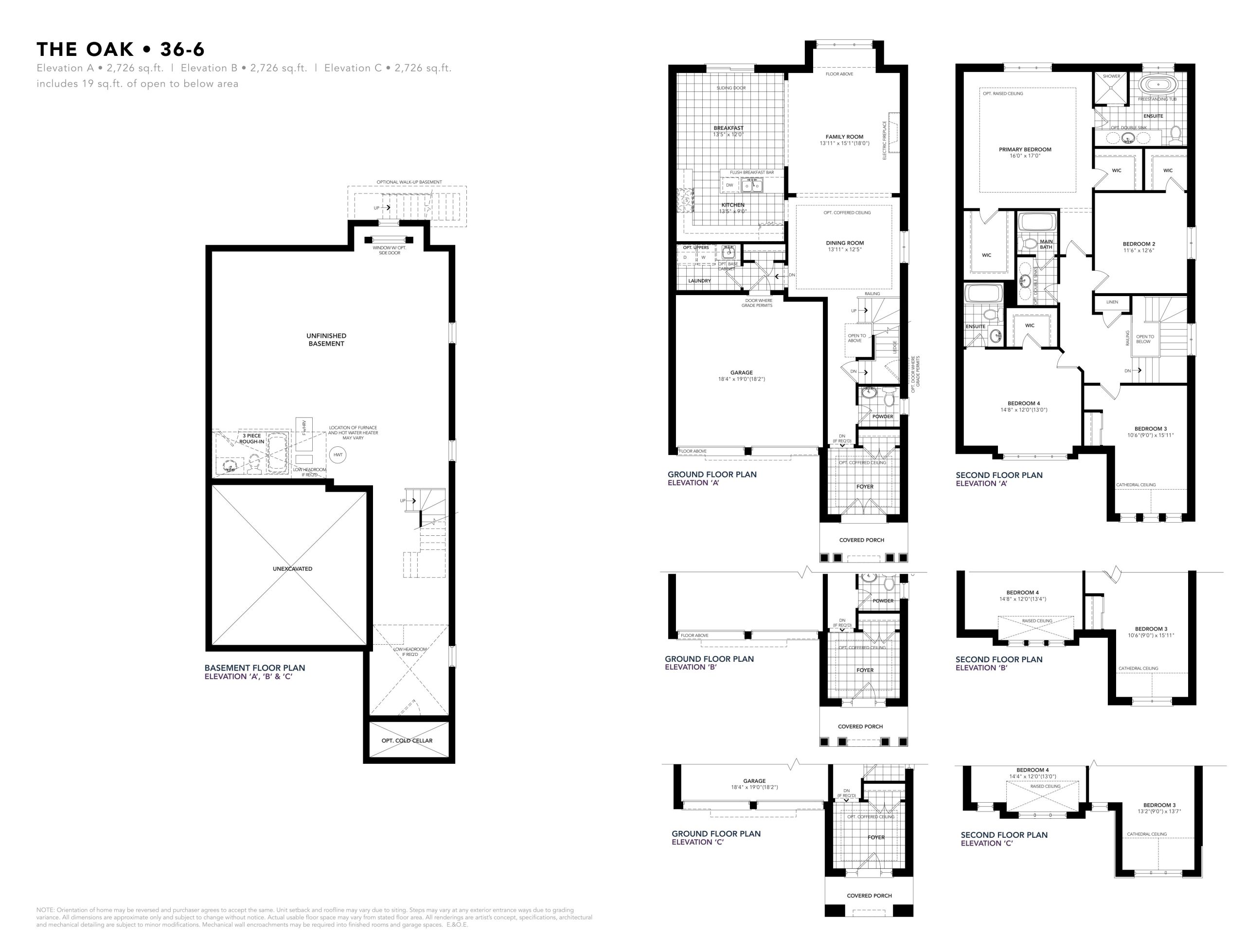 The Oak floor plan