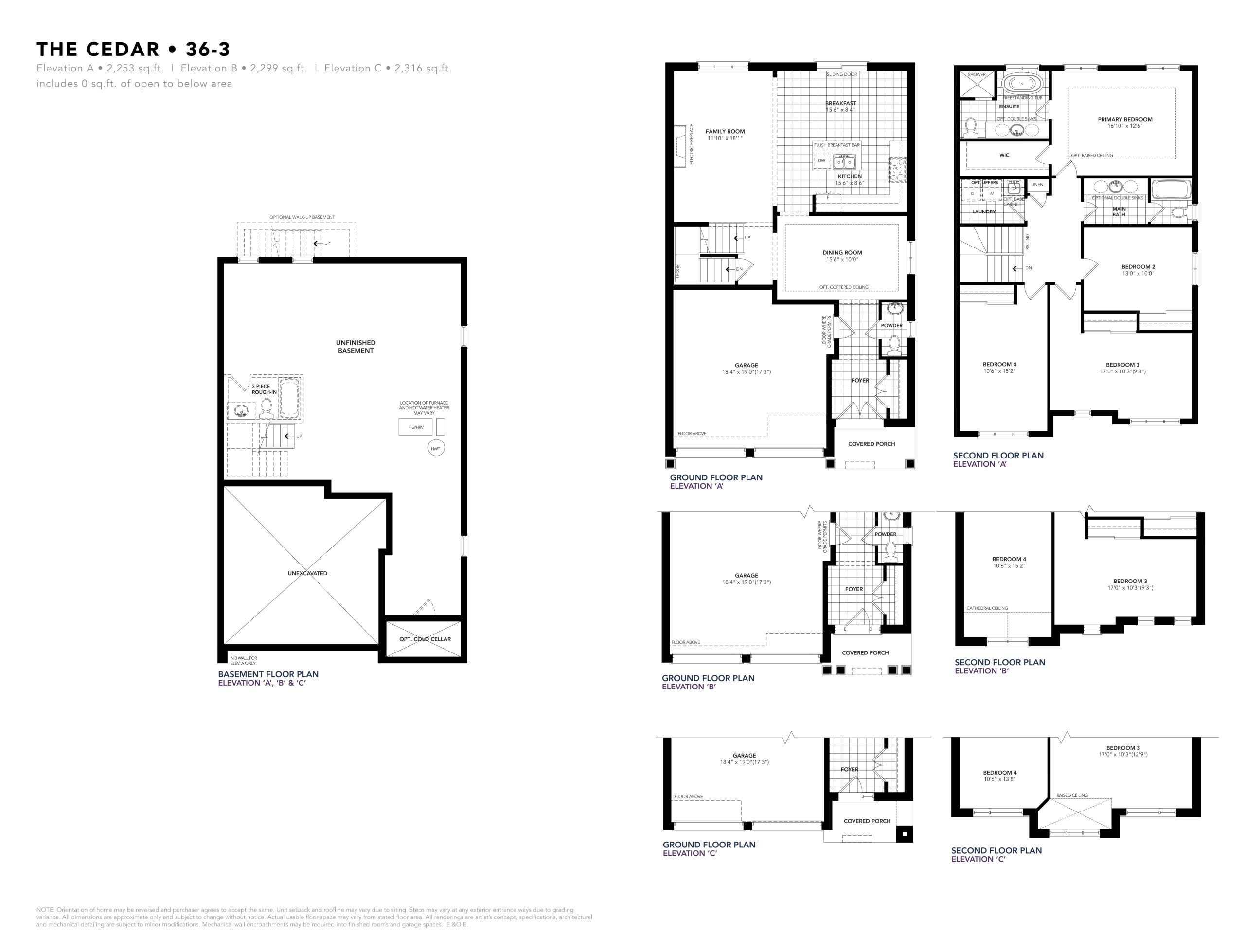 The Cedar floor plan
