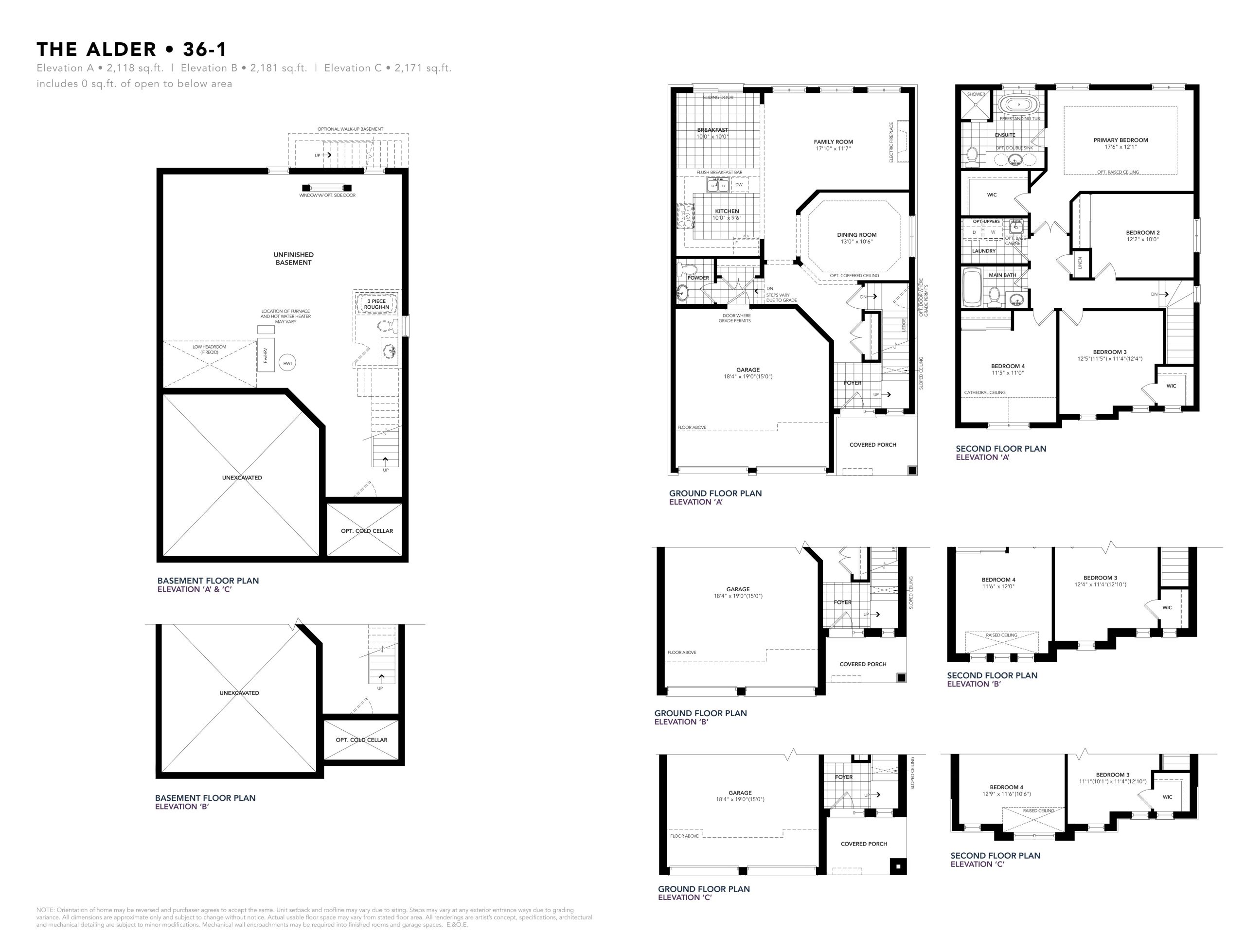 The Alder floor plan