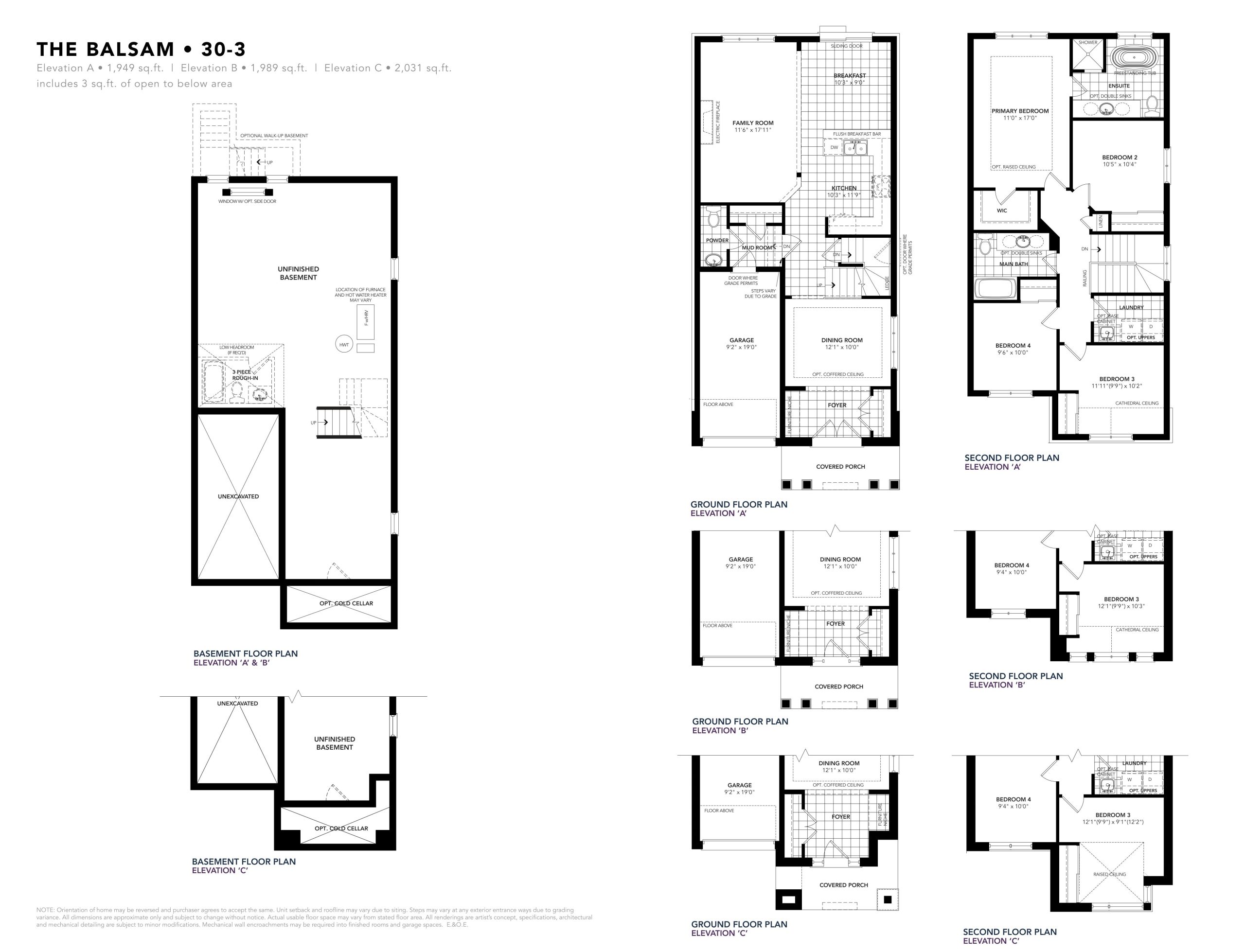 The Balsam floor plan