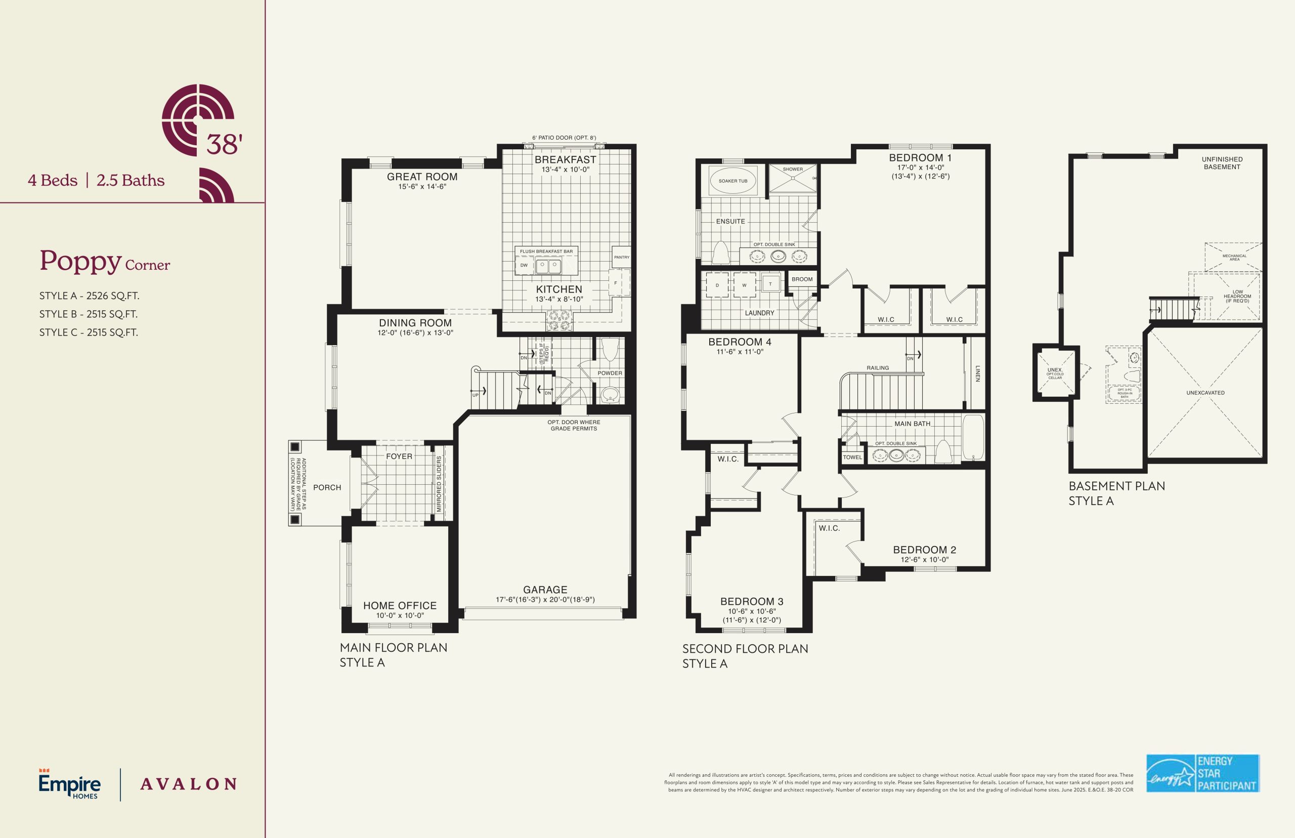 Poppy Corner 38' floor plan