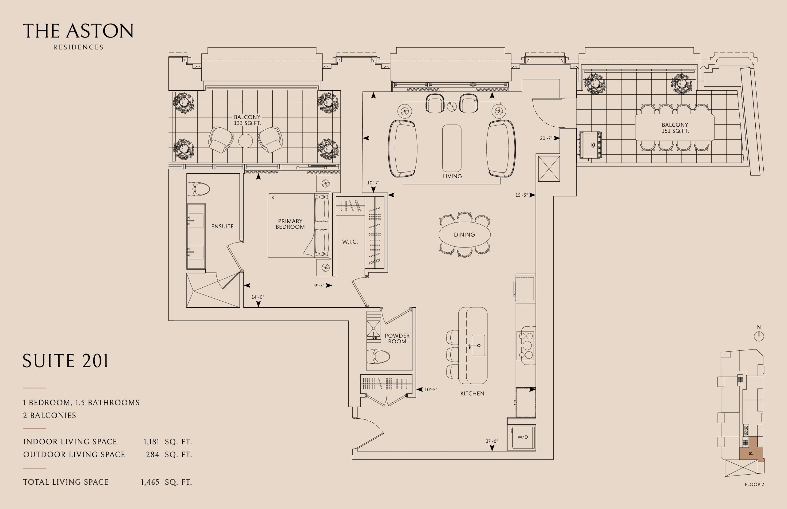 Suite 201 floor plan