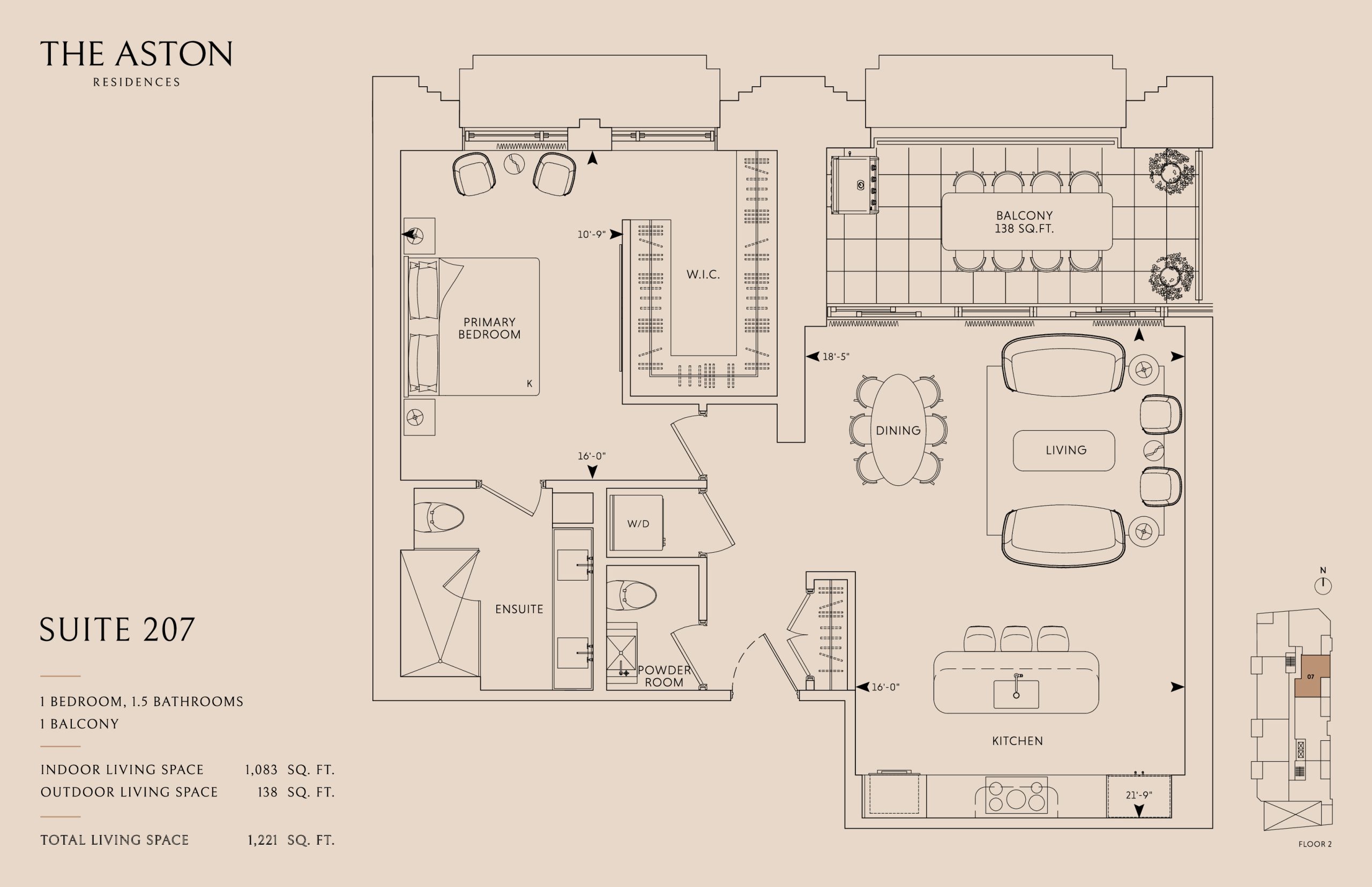 Suite 207 floor plan