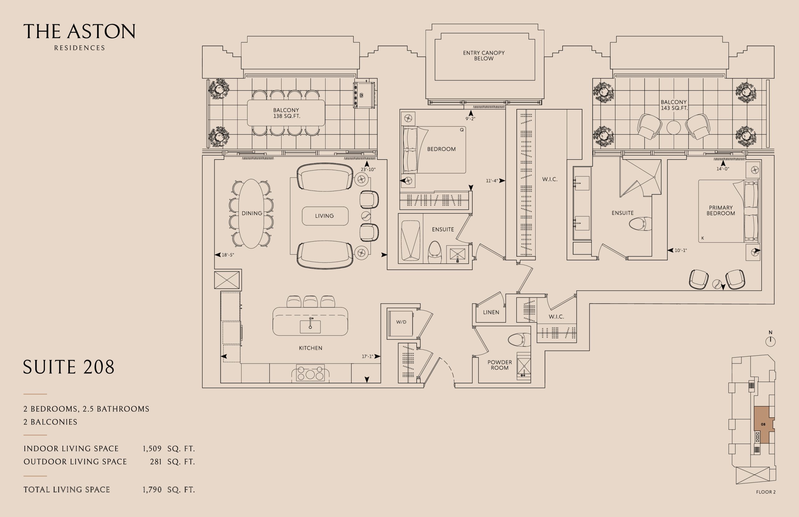 Suite 208 floor plan