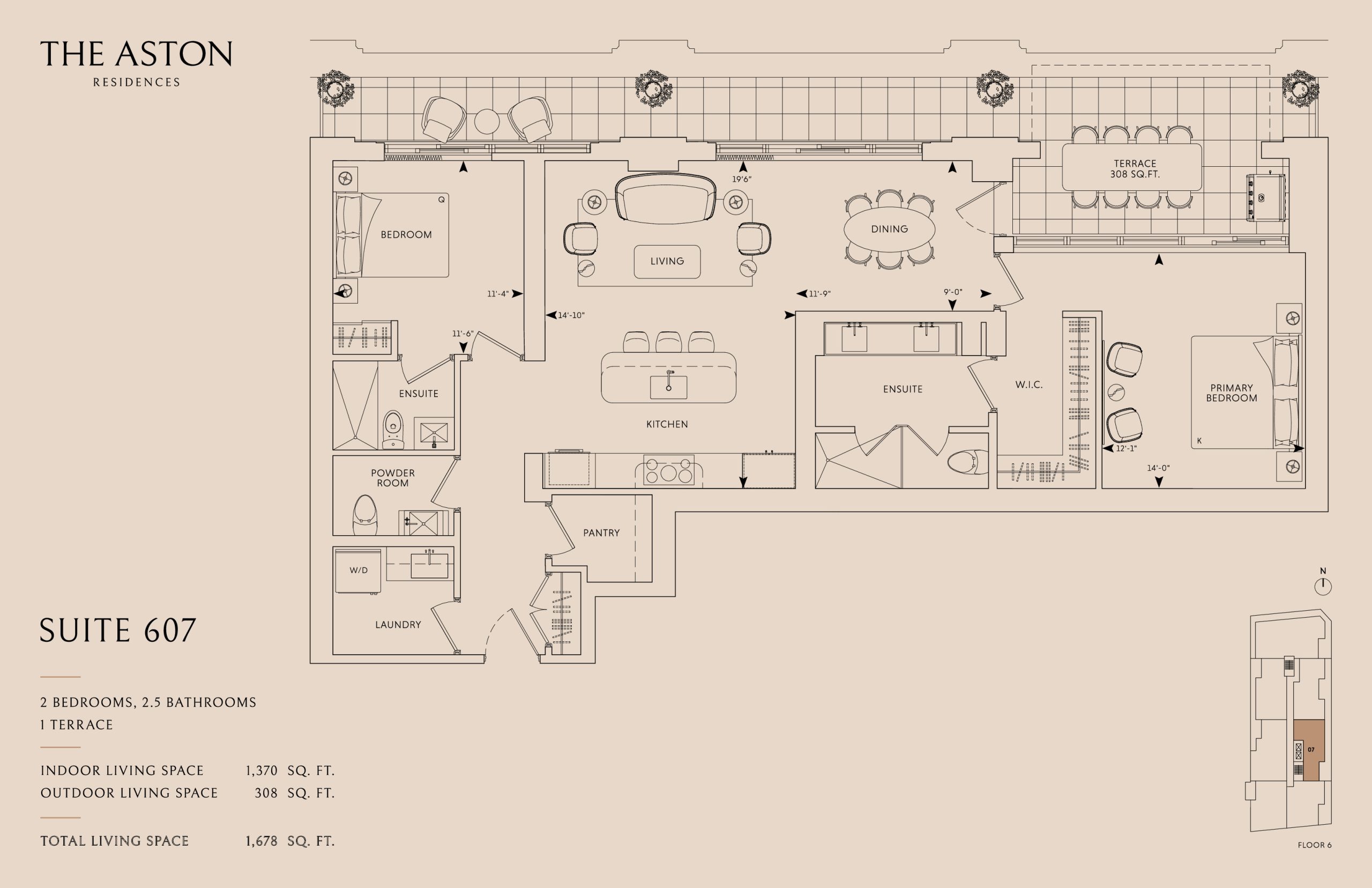 Suite 607 floor plan