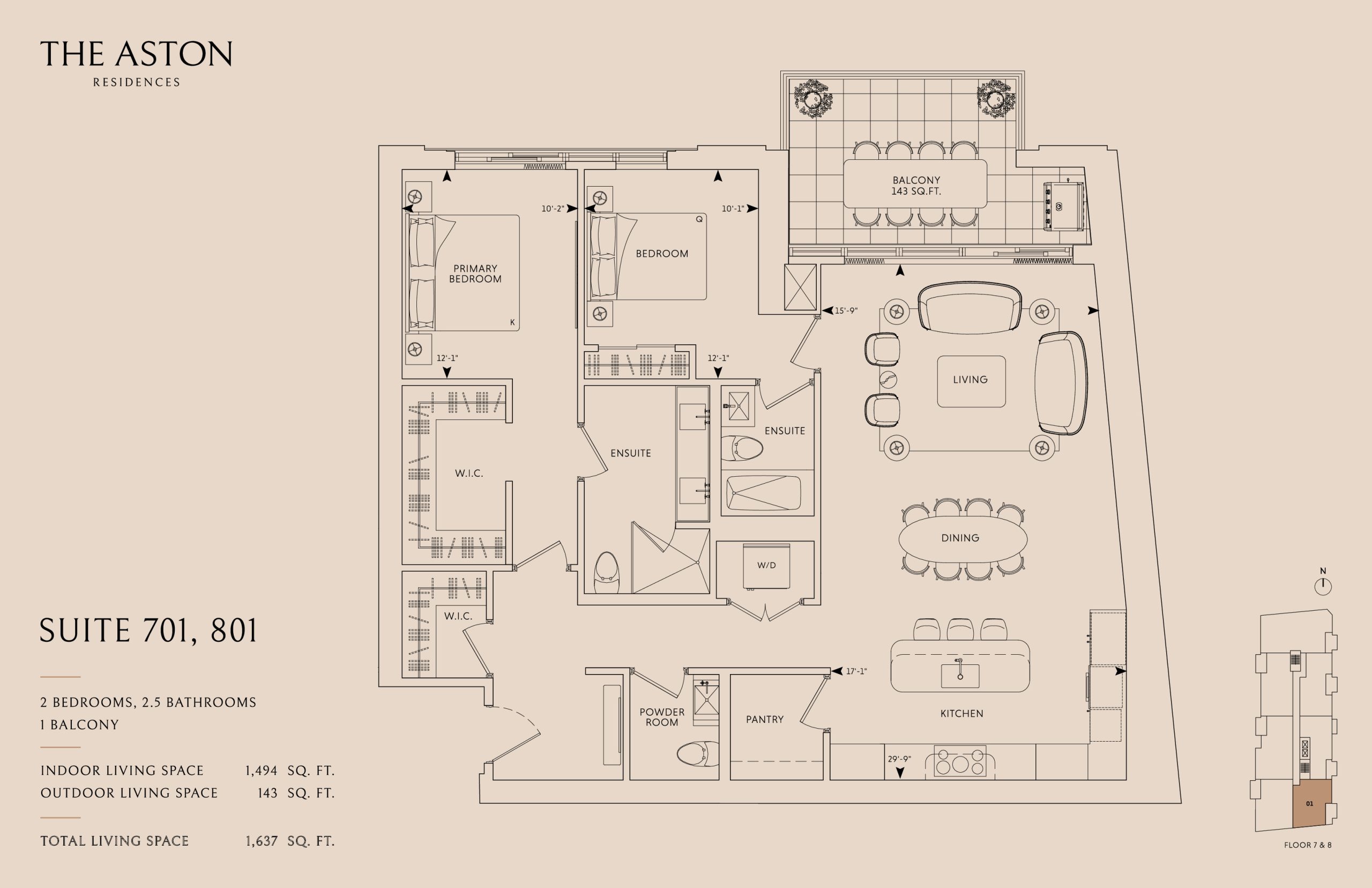 Suite 701, 801 floor plan